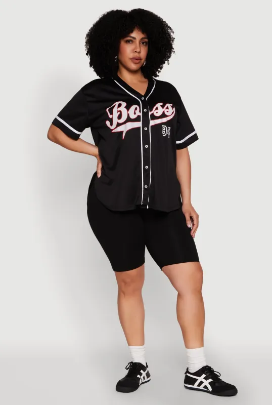 Plus Size Boss 94 Baseball Jersey sold by Rainbow