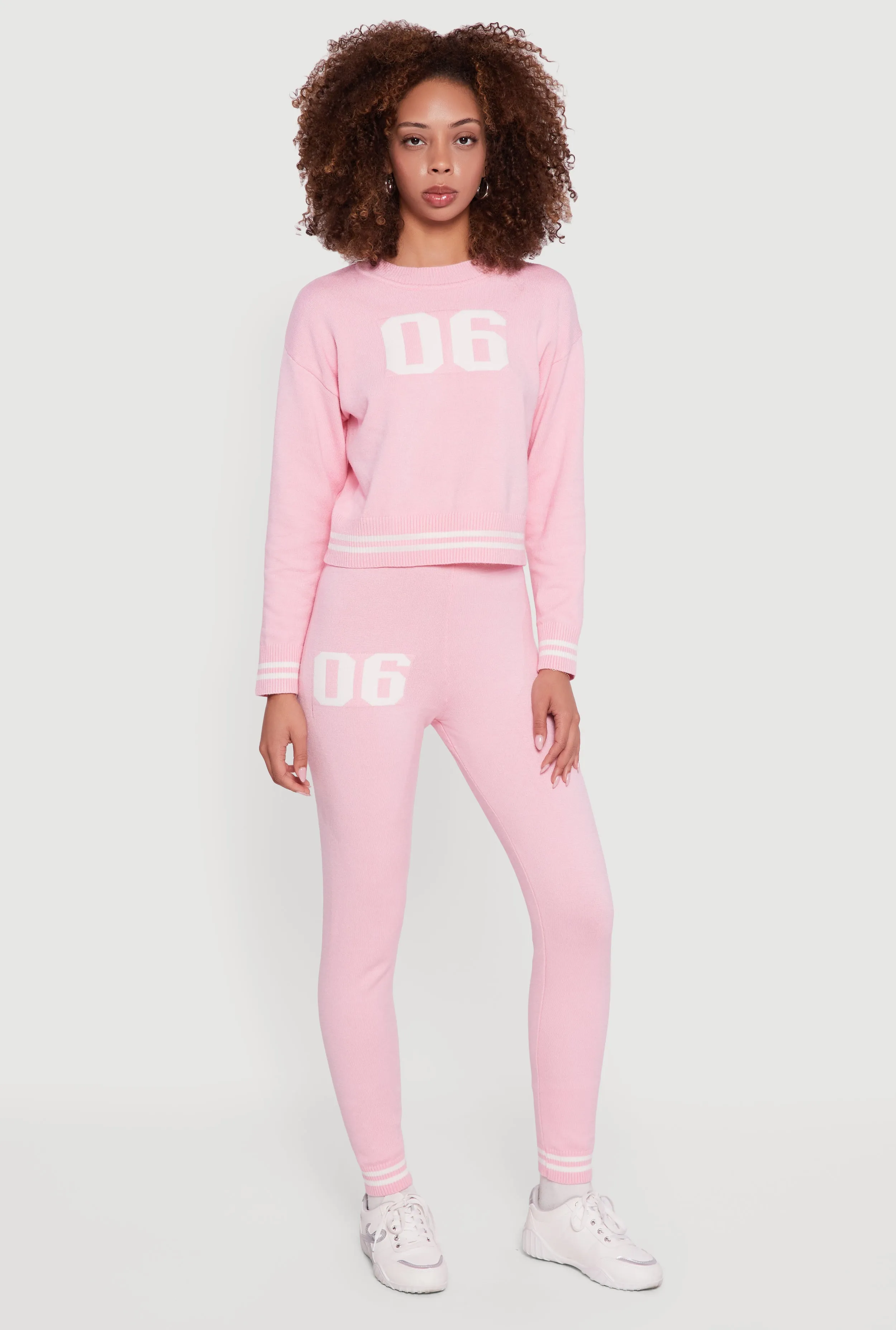 06 Graphic Varsity Stripe Skinny Leg Sweatpants sold by Rainbow product image thumbnail 3