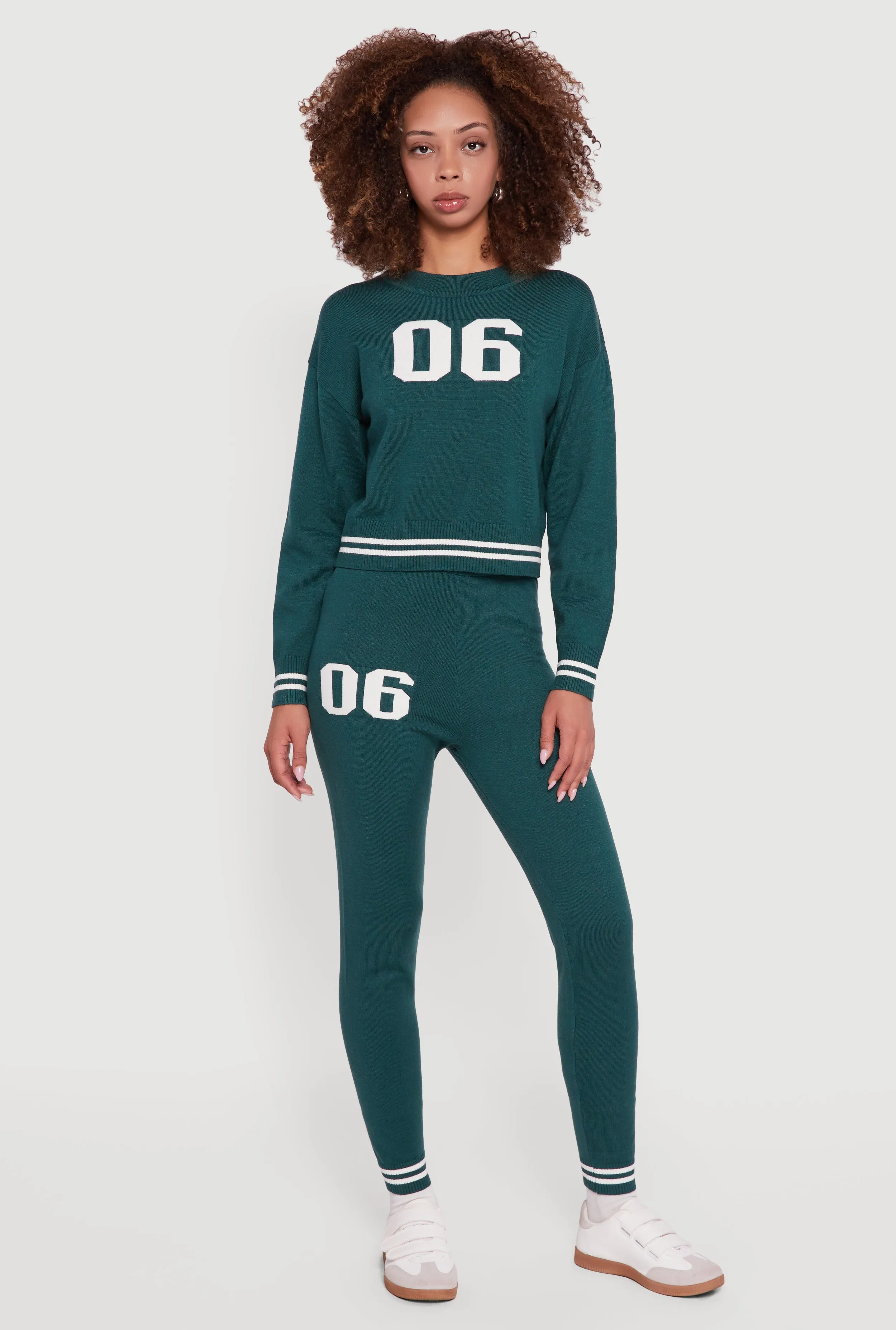 06 Graphic Varsity Stripe Skinny Leg Sweatpants sold by Rainbow product image thumbnail 5