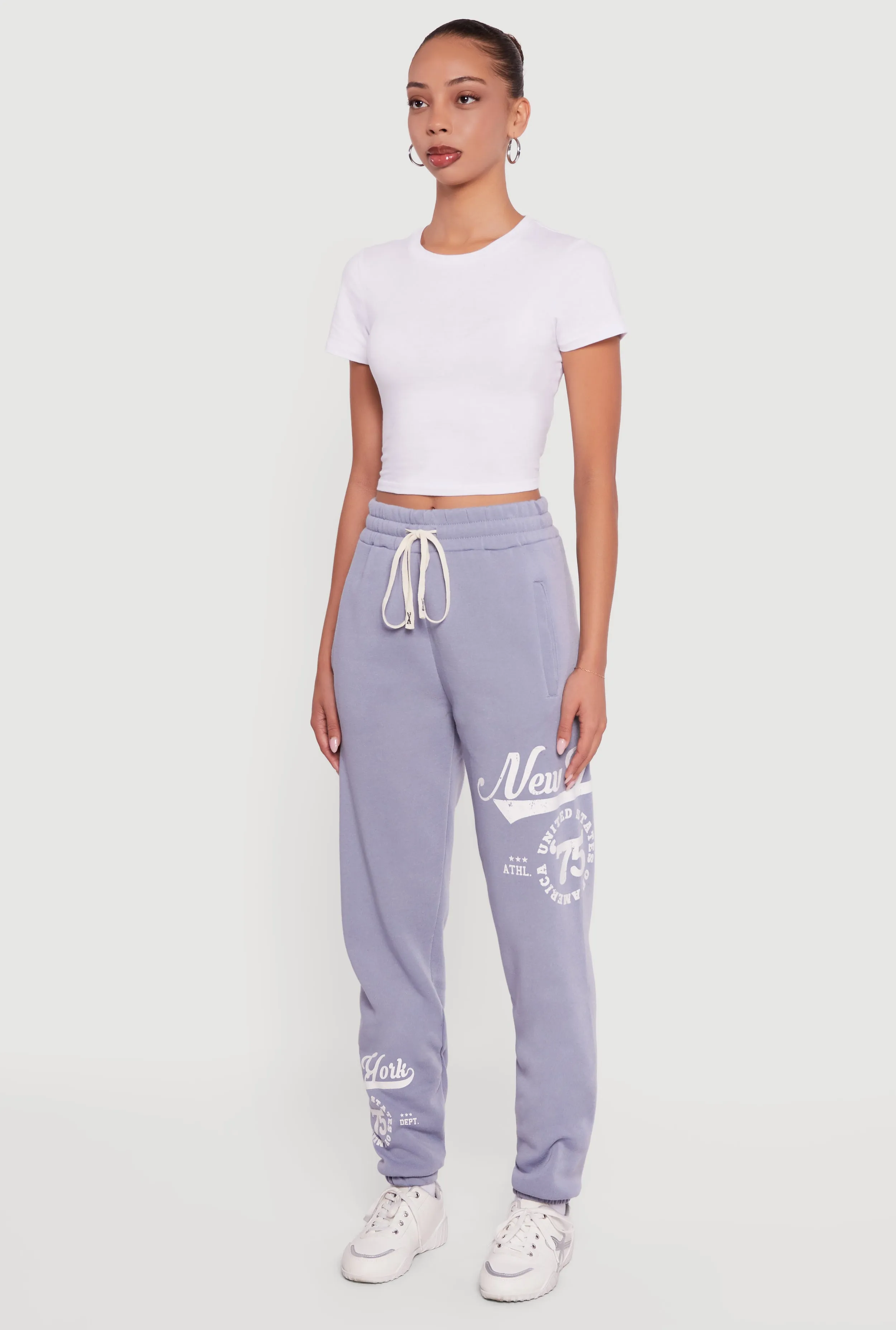 New York 75 Graphic Drawstring Waist Sweatpants sold by Rainbow product image thumbnail 3