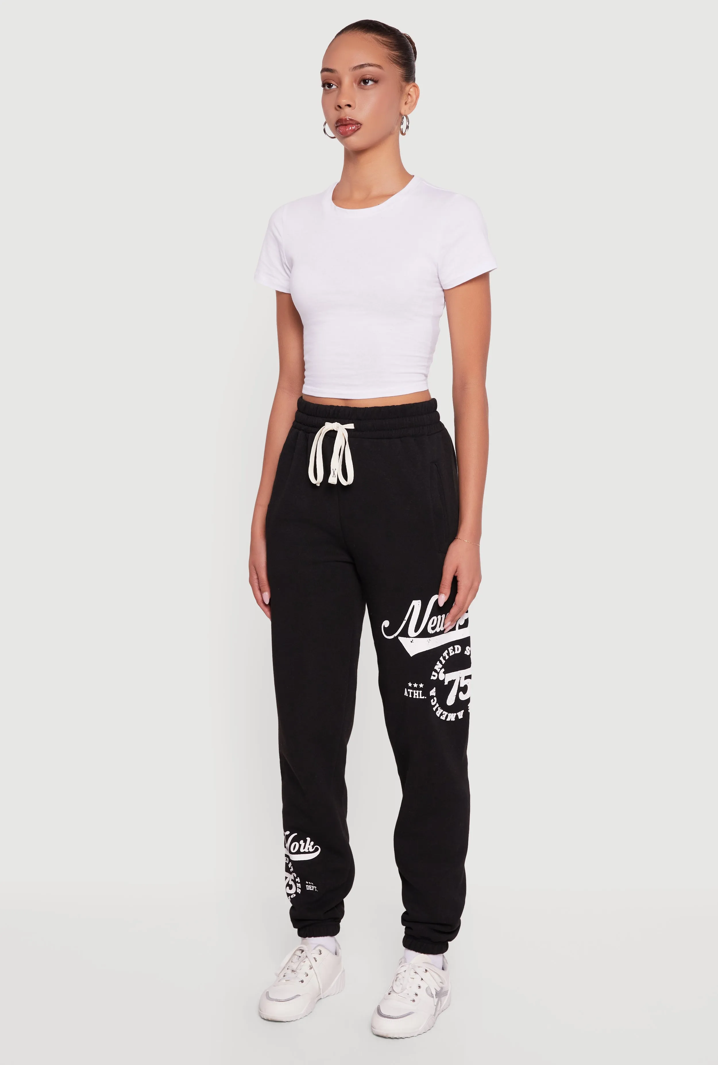 New York 75 Graphic Drawstring Waist Sweatpants sold by Rainbow product image thumbnail 3