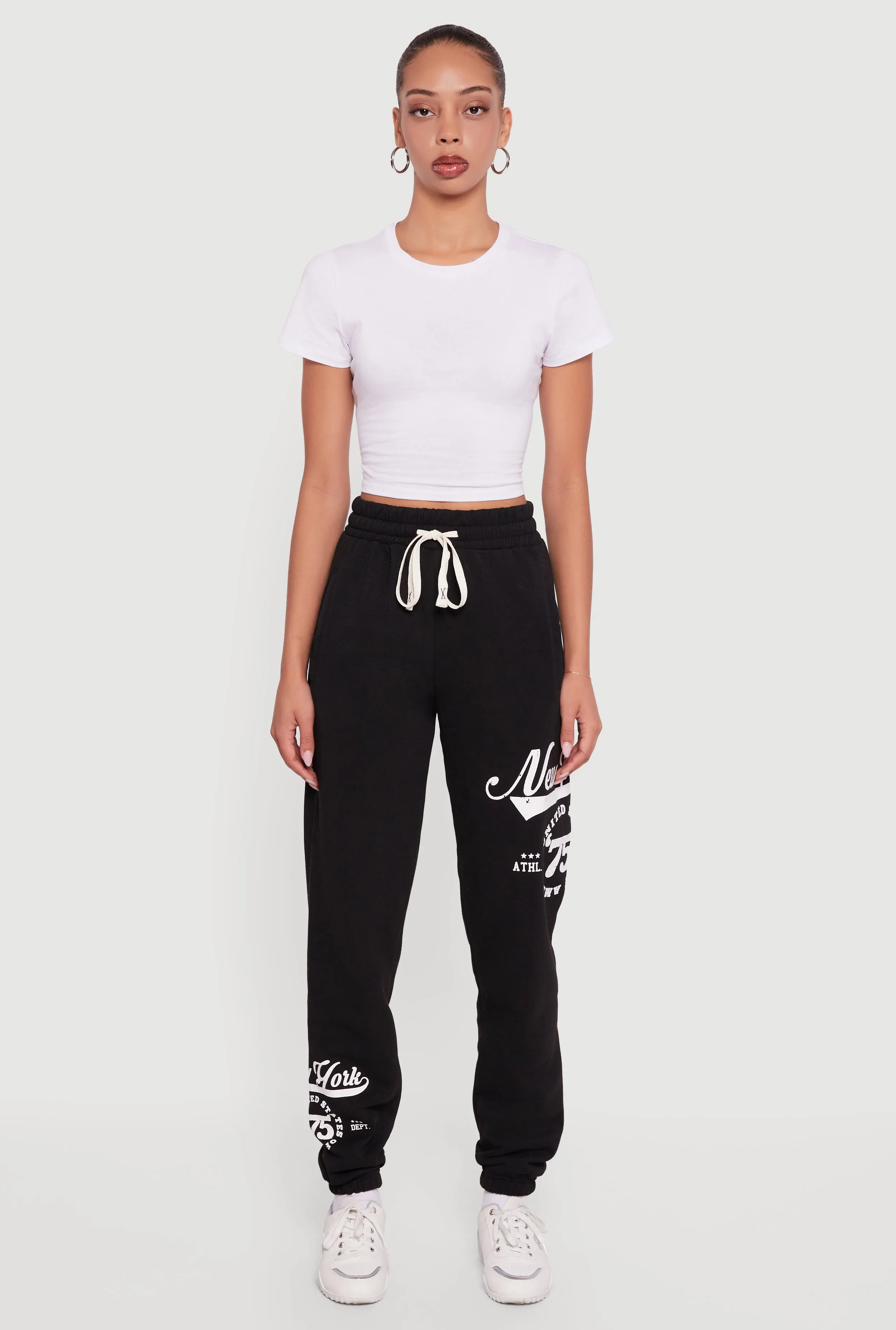 New York 75 Graphic Drawstring Waist Sweatpants sold by Rainbow product image thumbnail 2