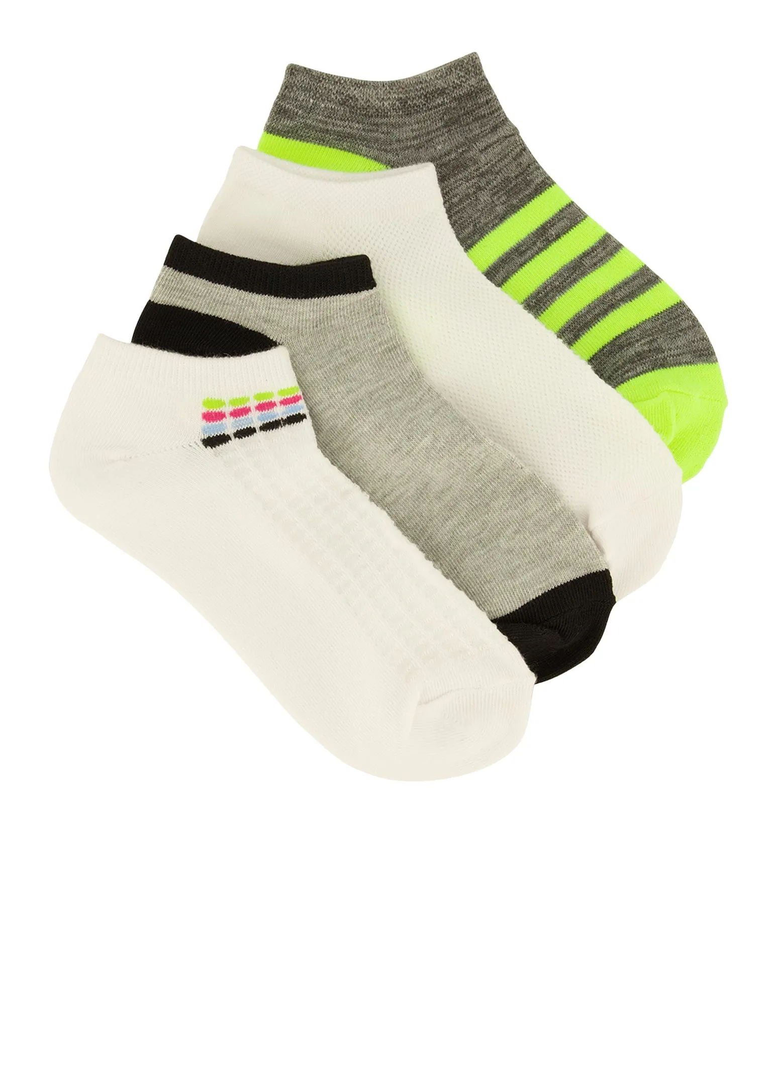 Neon Stripe Assorted Socks 4 Pack sold by Rainbow product image thumbnail 2