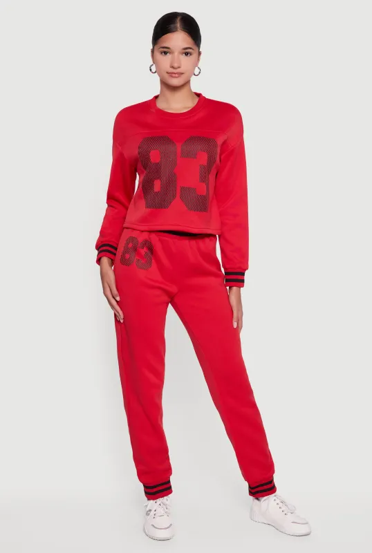 83 Graphic High Waisted Joggers sold by Rainbow