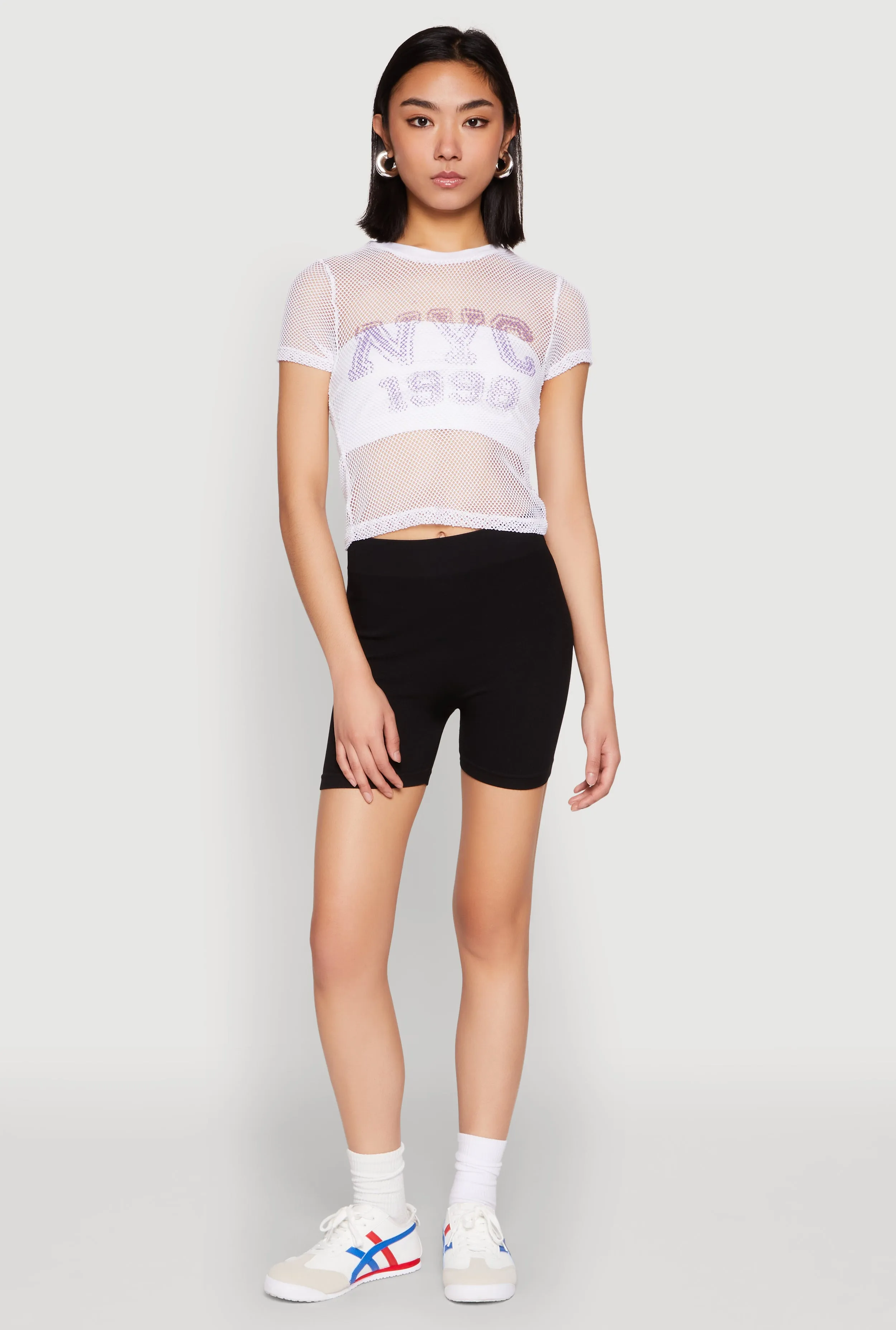 NYC 1998 Fishnet Crop Top sold by Rainbow product image thumbnail 2