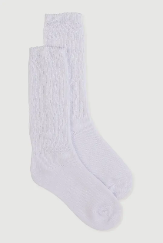 Rib Knit Slouch Socks 2 Pack Size 9-11 sold by Rainbow