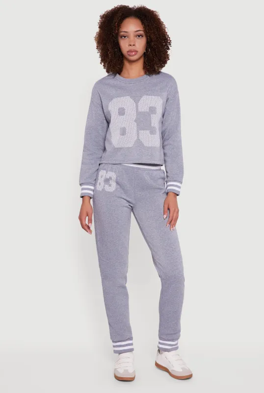 83 Graphic High Waisted Joggers sold by Rainbow