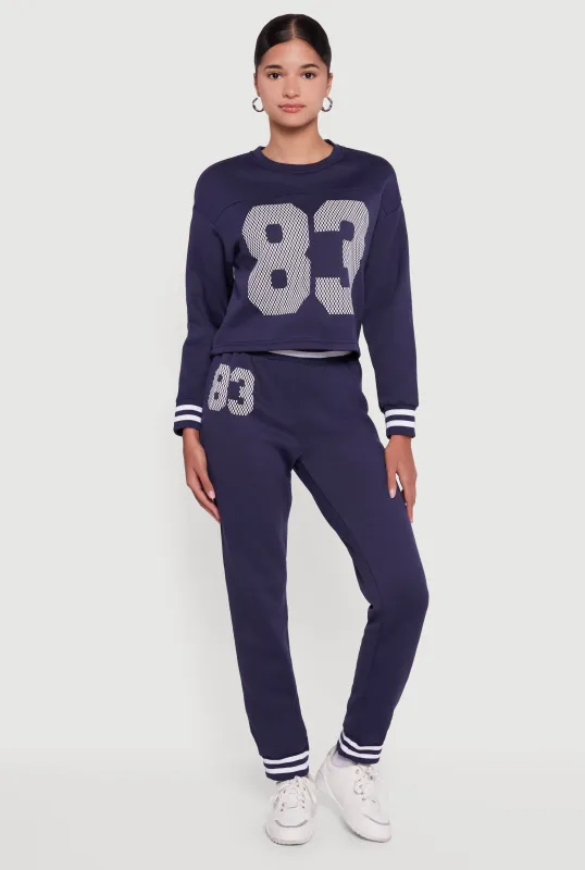 83 Graphic High Waisted Joggers sold by Rainbow