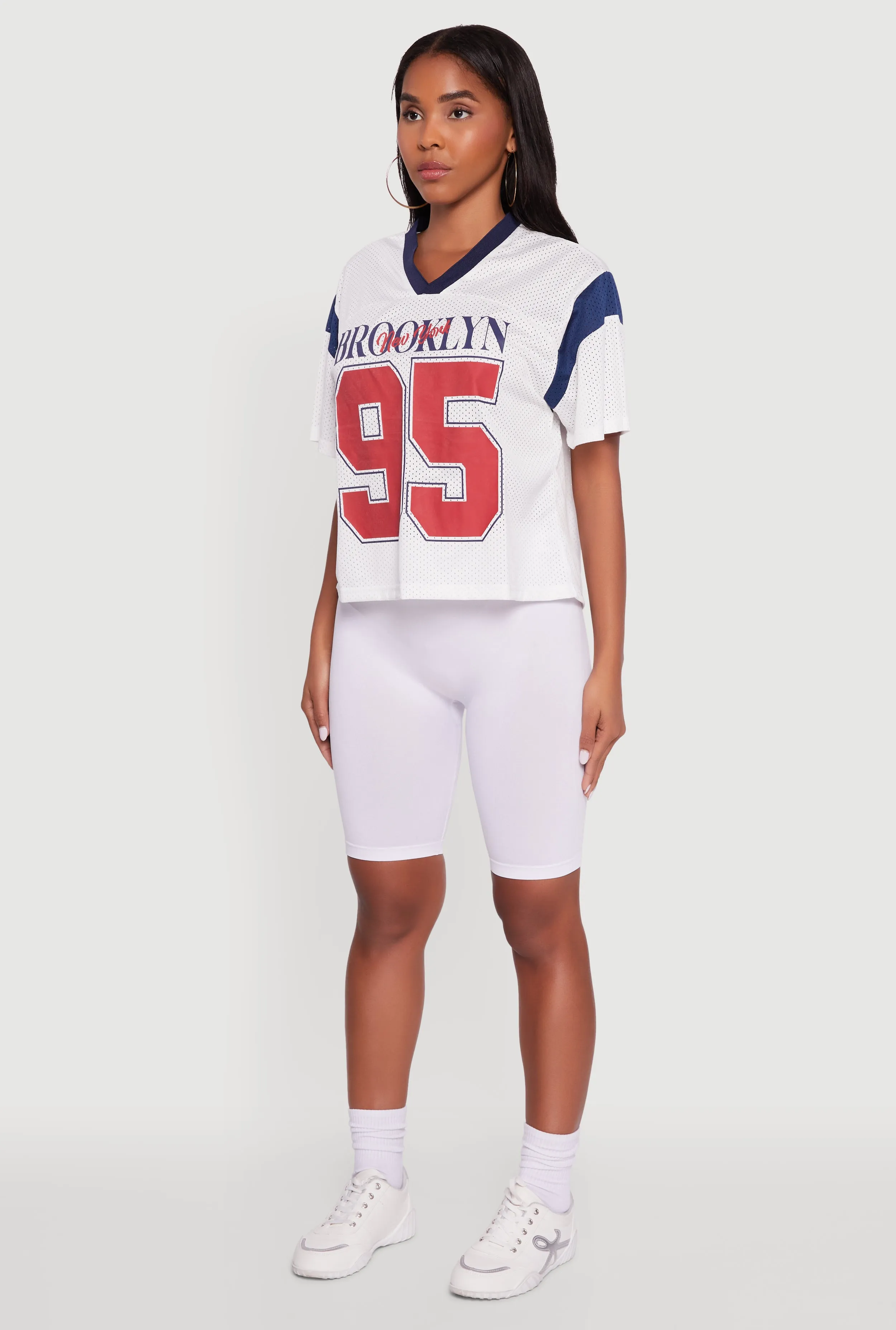 Contrast Trim Brooklyn New York 95 Graphic Jersey sold by Rainbow product image thumbnail 5