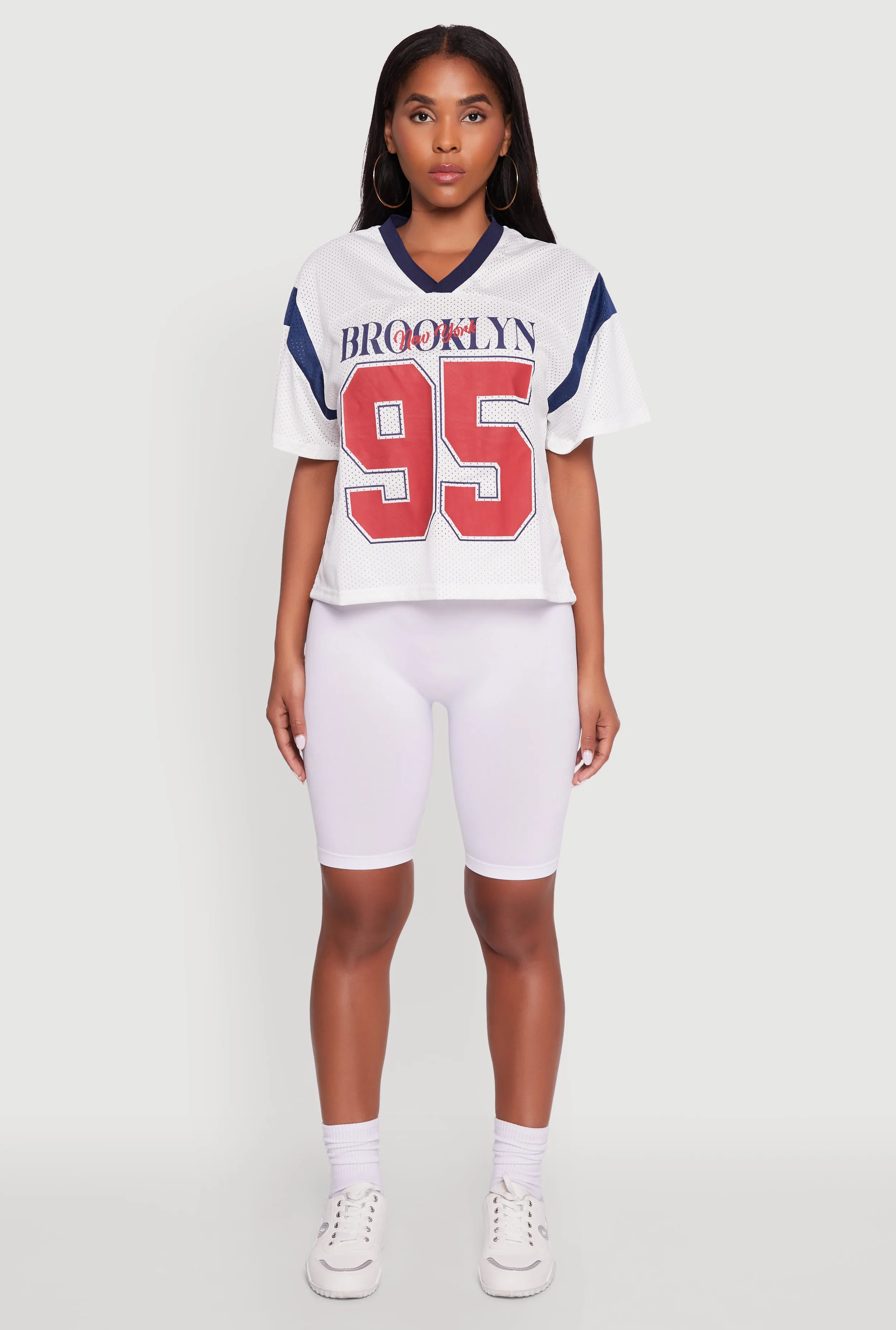 Contrast Trim Brooklyn New York 95 Graphic Jersey sold by Rainbow product image thumbnail 3