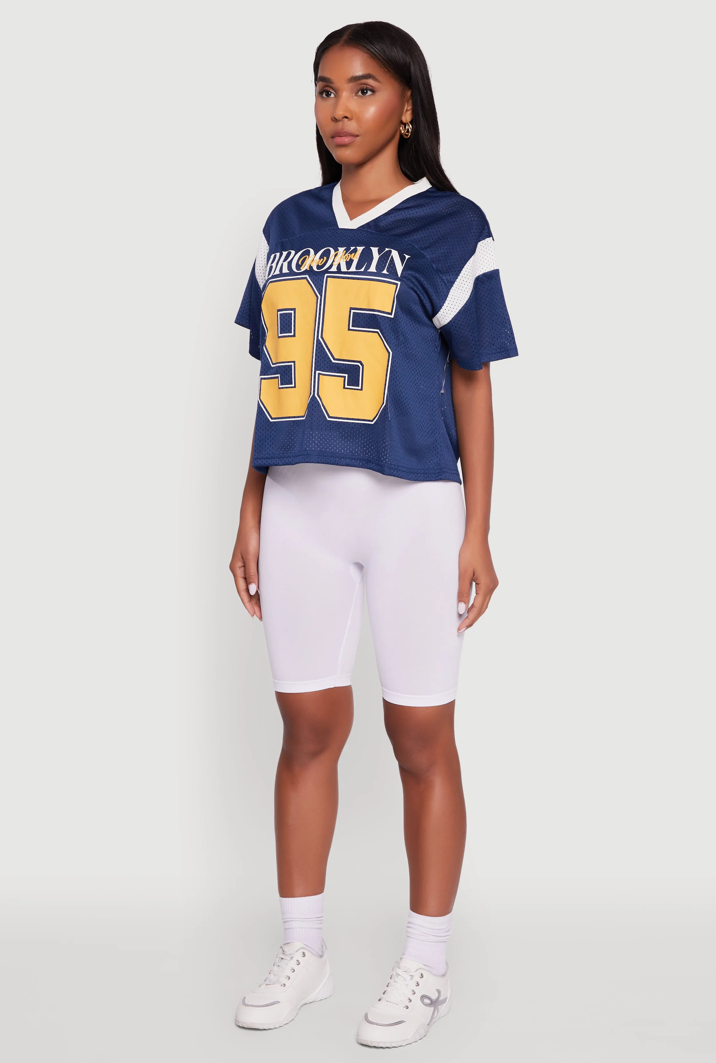 Contrast Trim Brooklyn New York 95 Graphic Jersey sold by Rainbow product image thumbnail 5