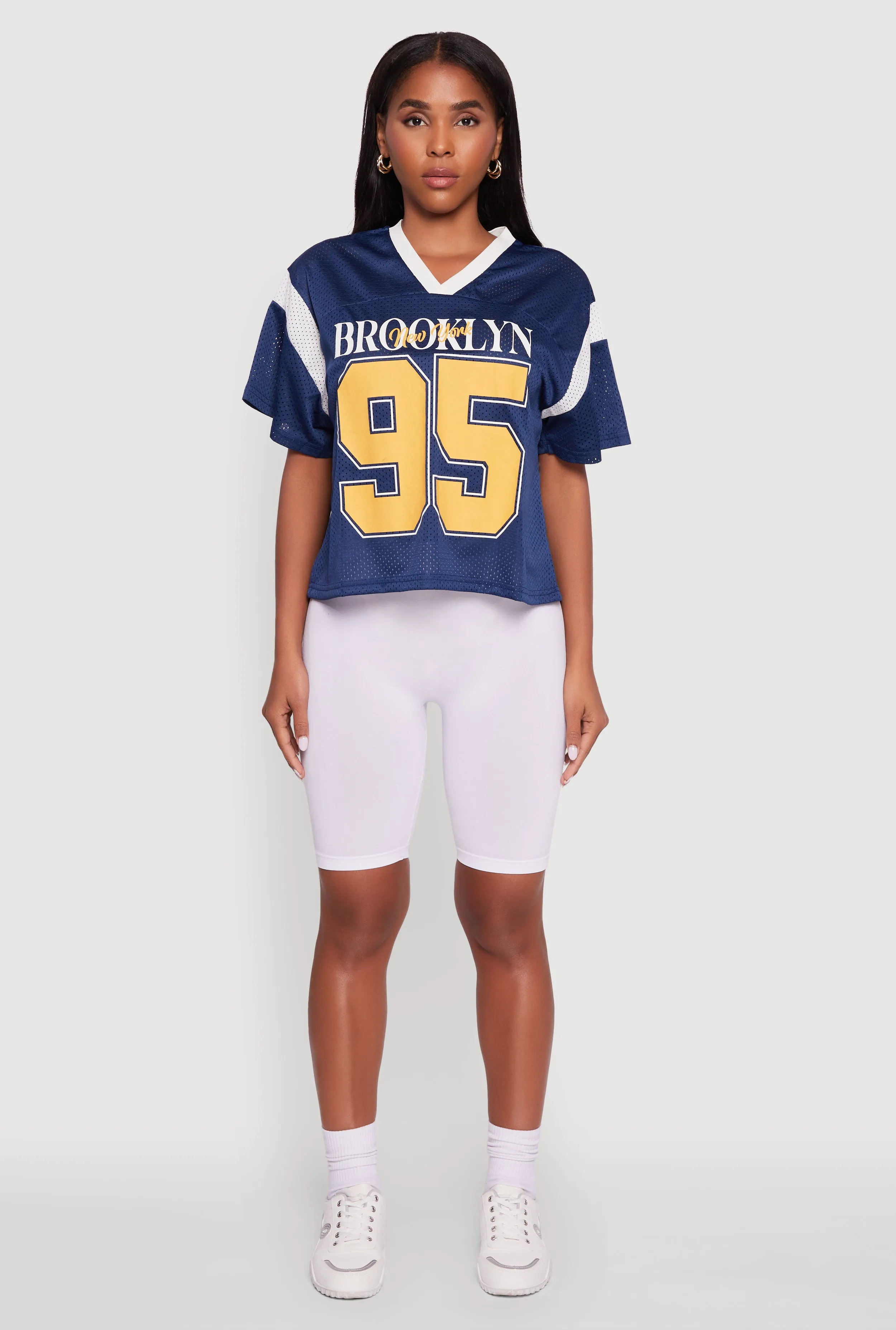 Contrast Trim Brooklyn New York 95 Graphic Jersey sold by Rainbow product image thumbnail 3