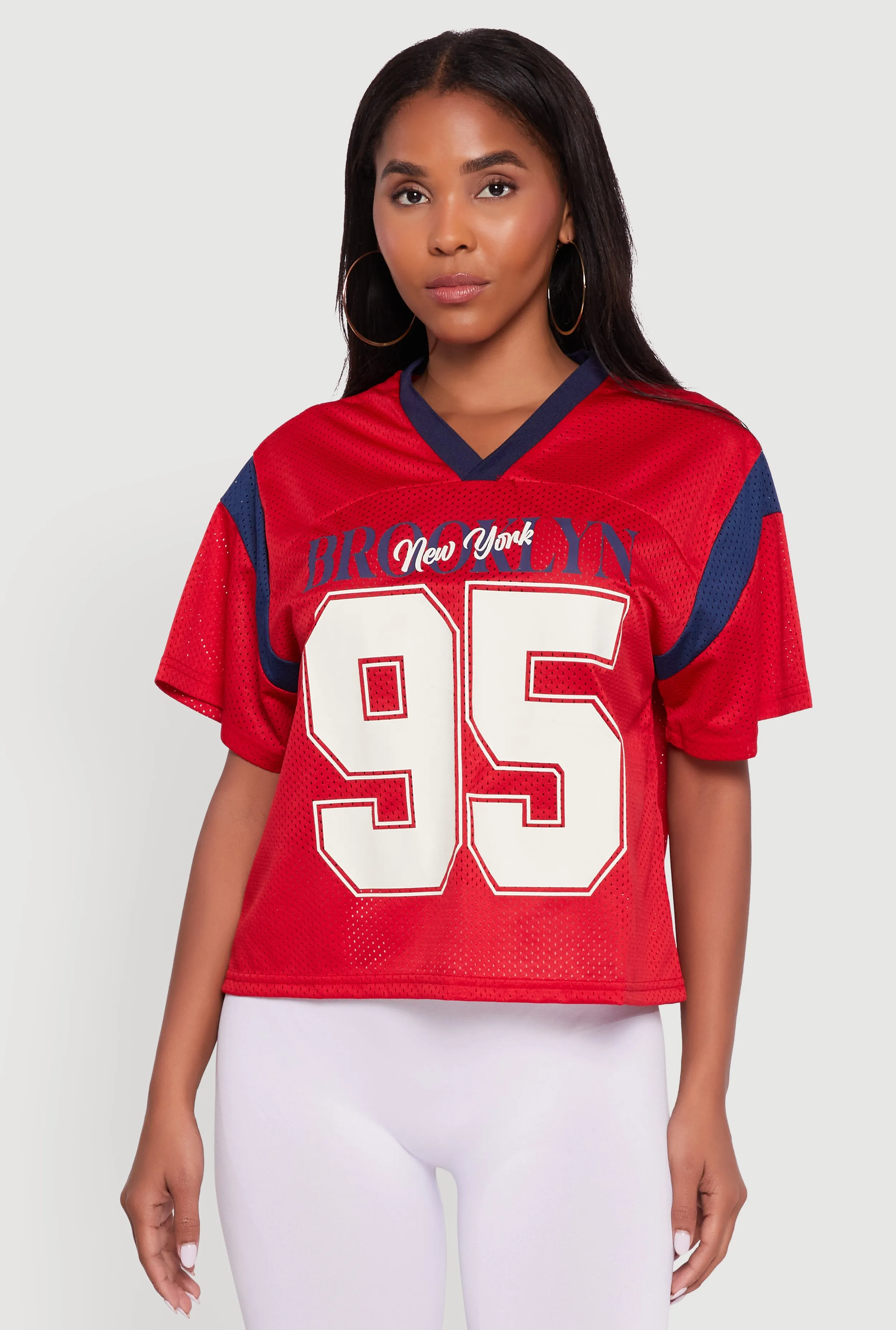 Contrast Trim Brooklyn New York 95 Graphic Jersey sold by Rainbow product image thumbnail 2