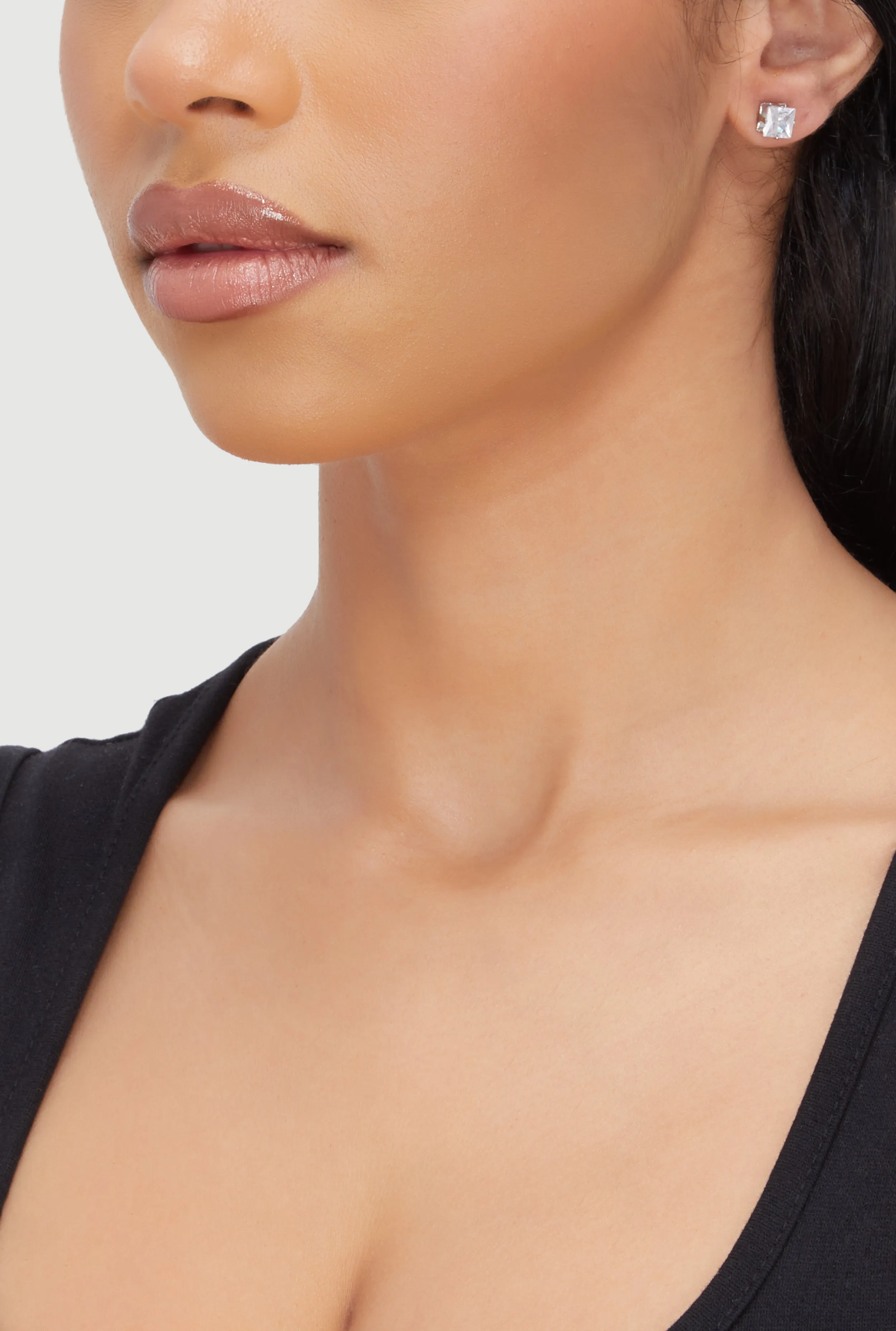 Assorted Cubic Zirconia Stud Earrings Set of 10 sold by Rainbow product image thumbnail 2