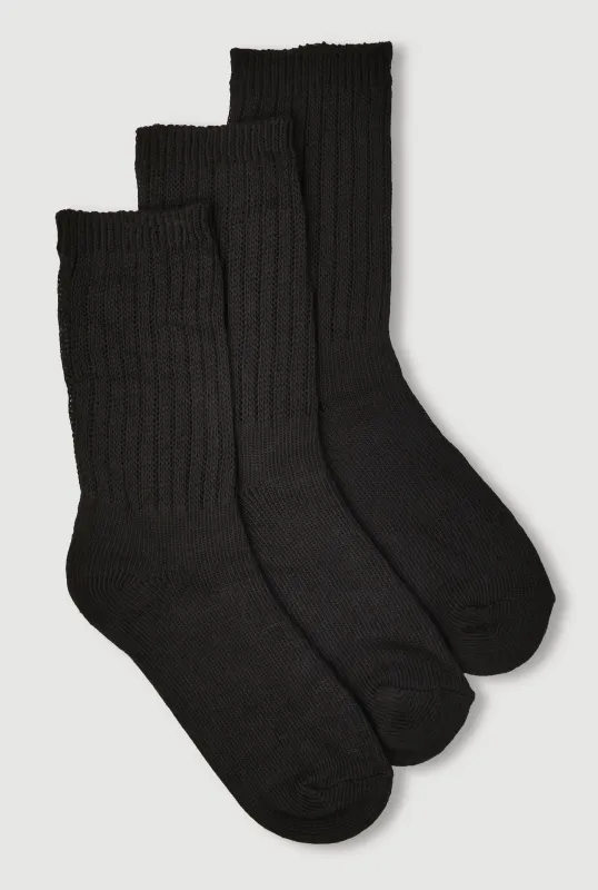 Ribbed Knit Solid Boot Socks 3 Pack Size 9-11 sold by Rainbow