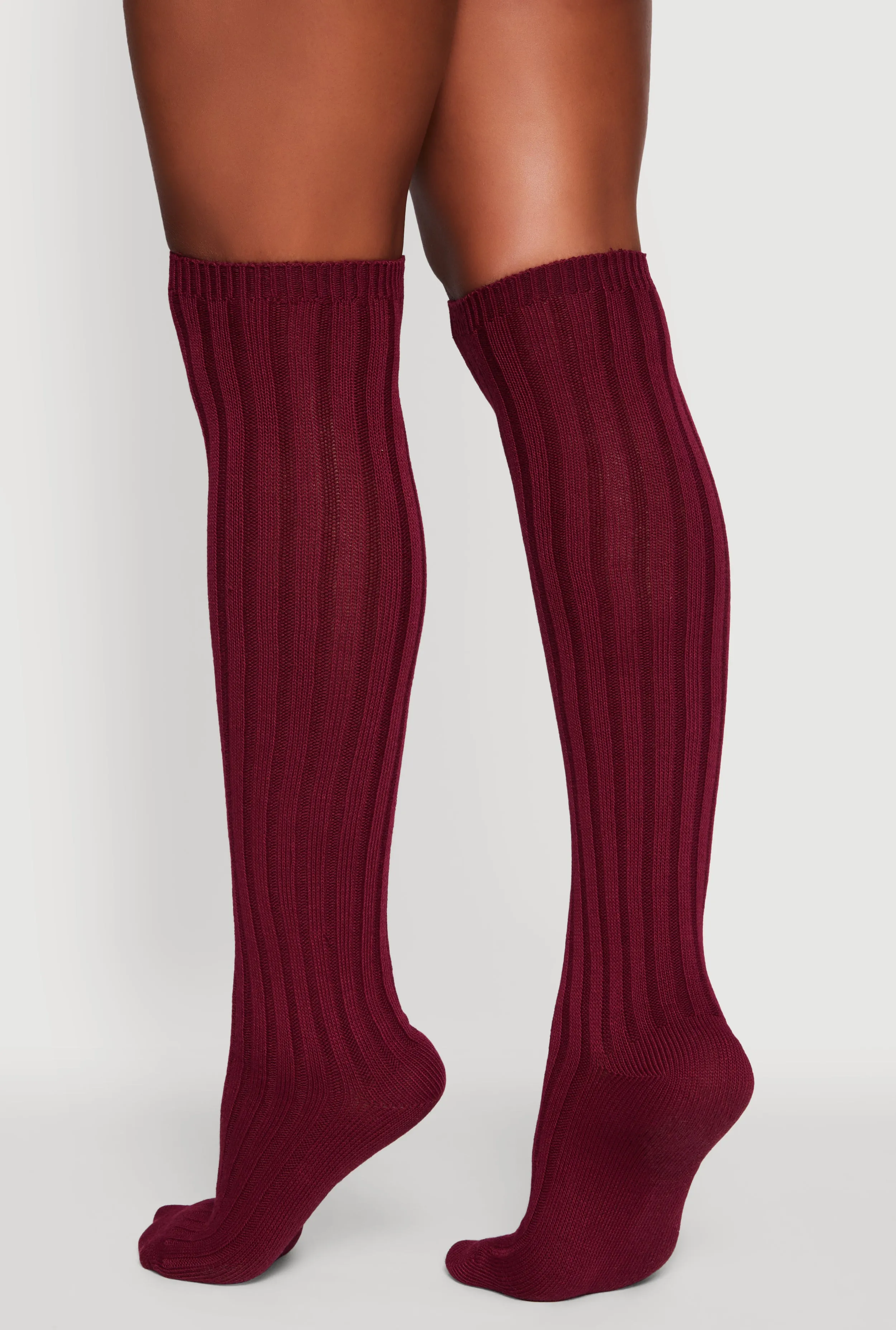 Ribbed Knit Over the Knee Socks Size 9-11 sold by Rainbow product image thumbnail 2
