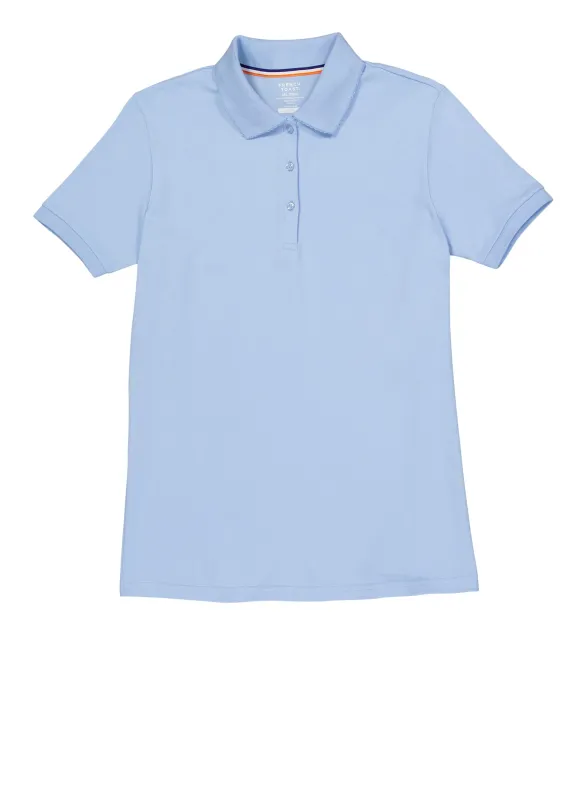 French Toast Girls 16-20 Short Sleeve Interlock Polo sold by Rainbow