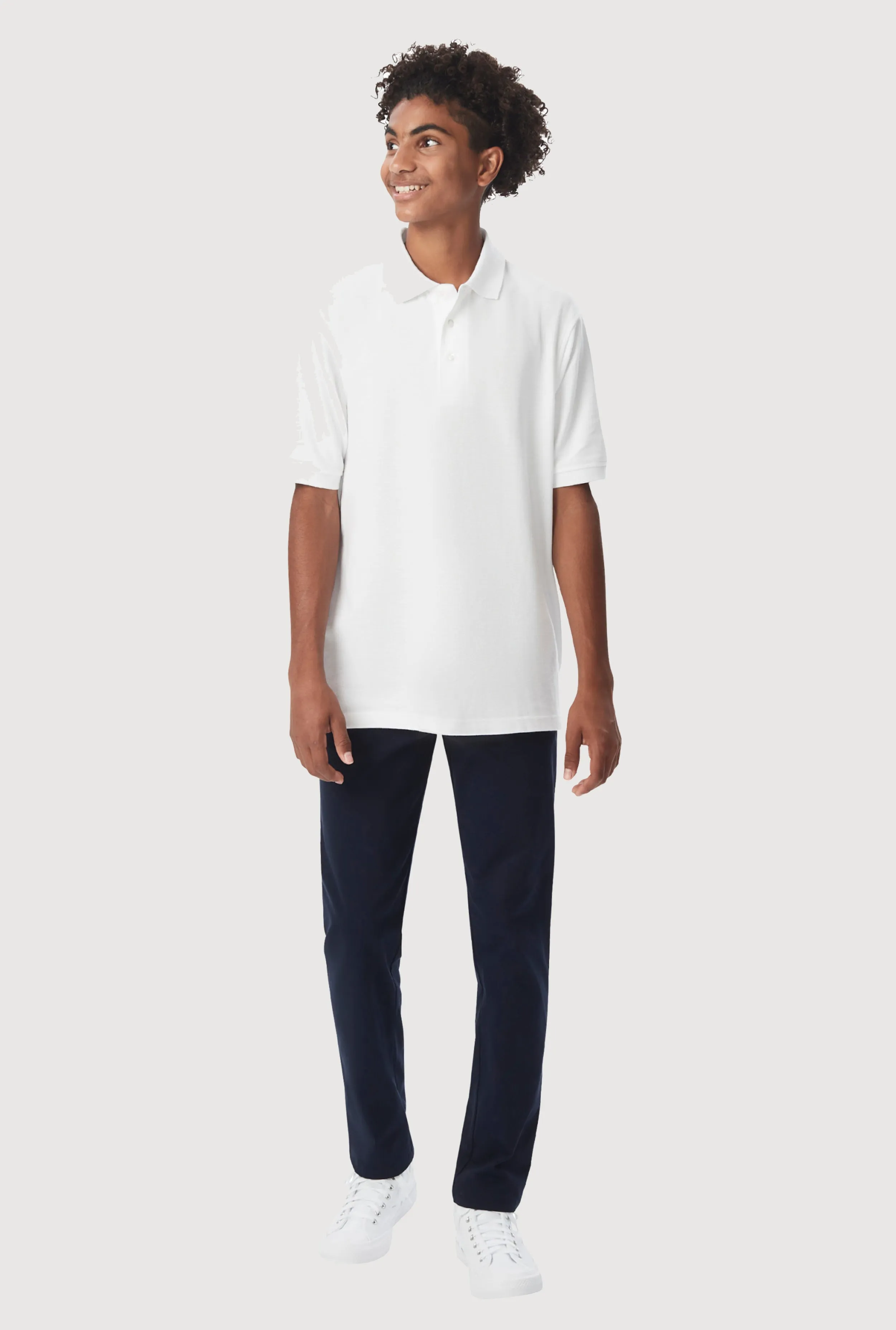 French Toast Boys 18-20 Short Sleeve Pique Polo Shirt sold by Rainbow