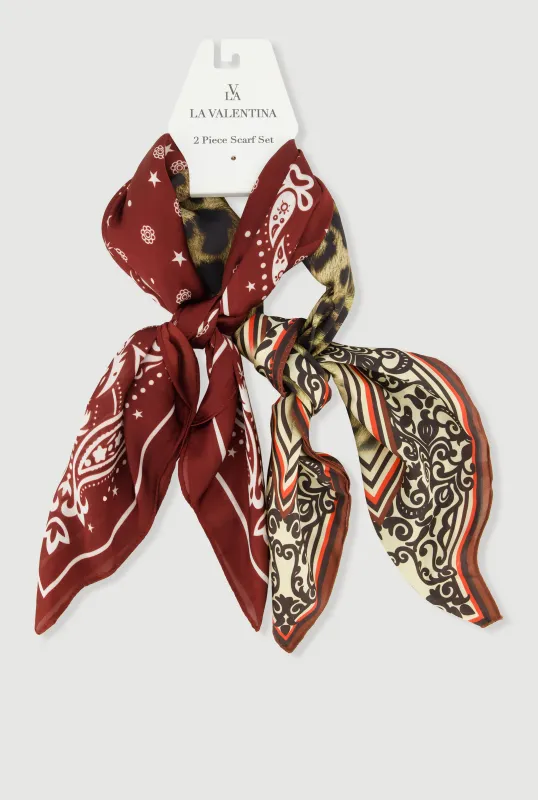 Patterned Scarves 2 Pack sold by Rainbow