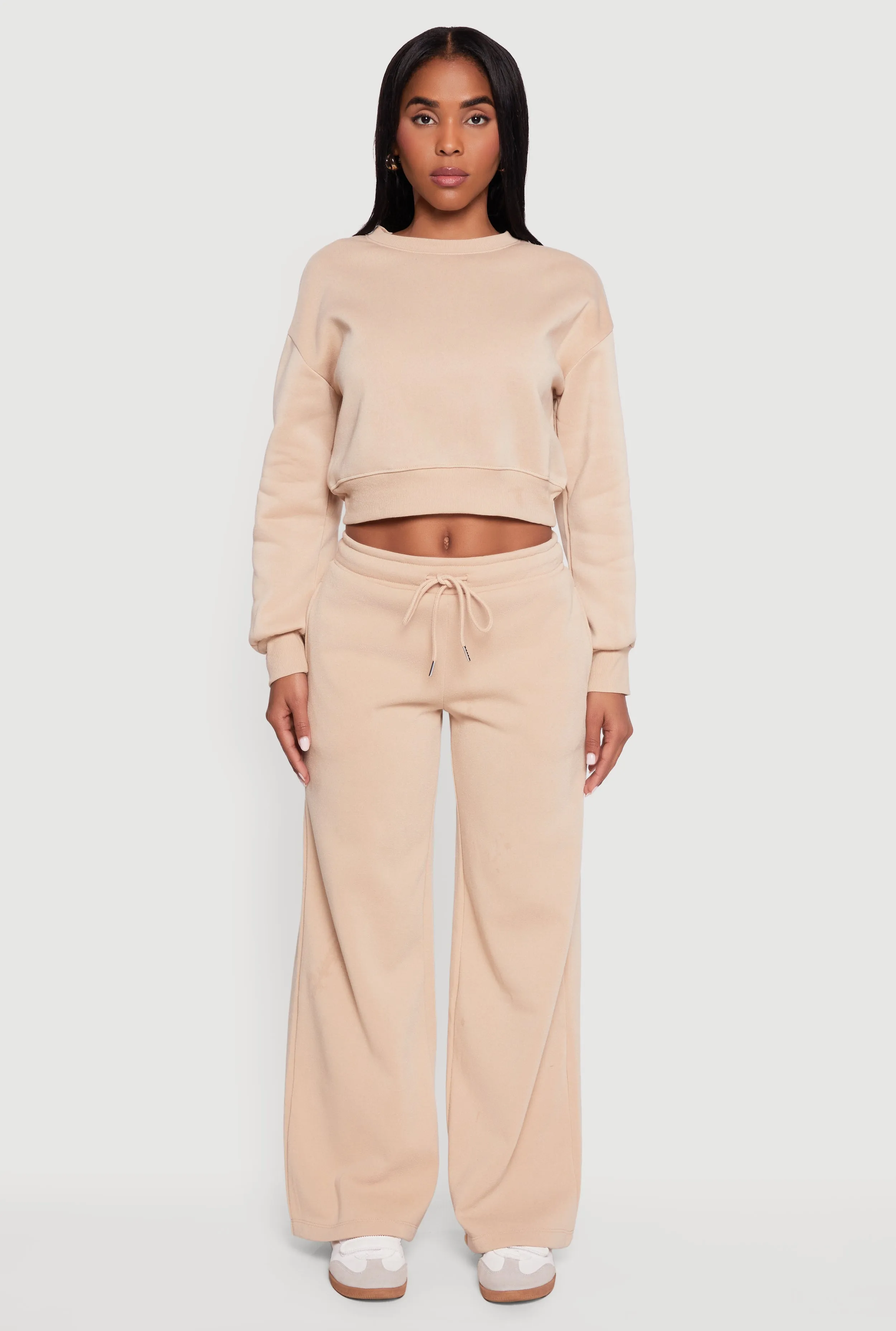 Drawstring Waist Pull On Wide Leg Sweatpants sold by Rainbow product image thumbnail 2