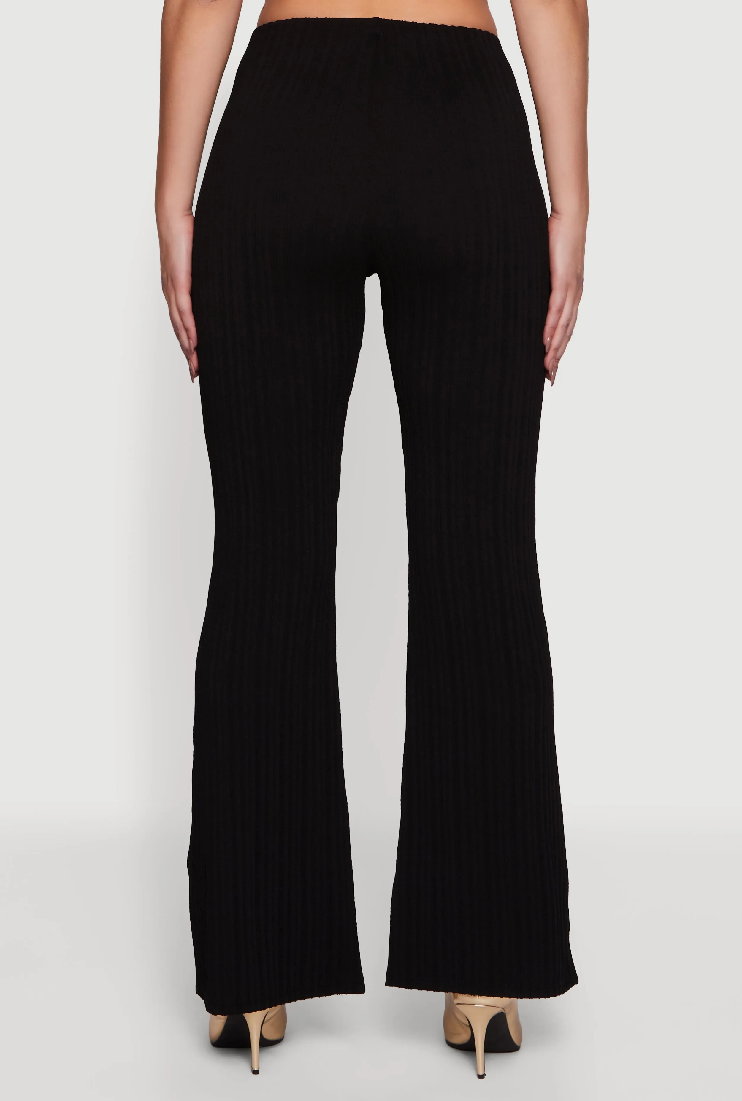 Metallic Detail Belted Front Flare Pants sold by Rainbow product image thumbnail 5