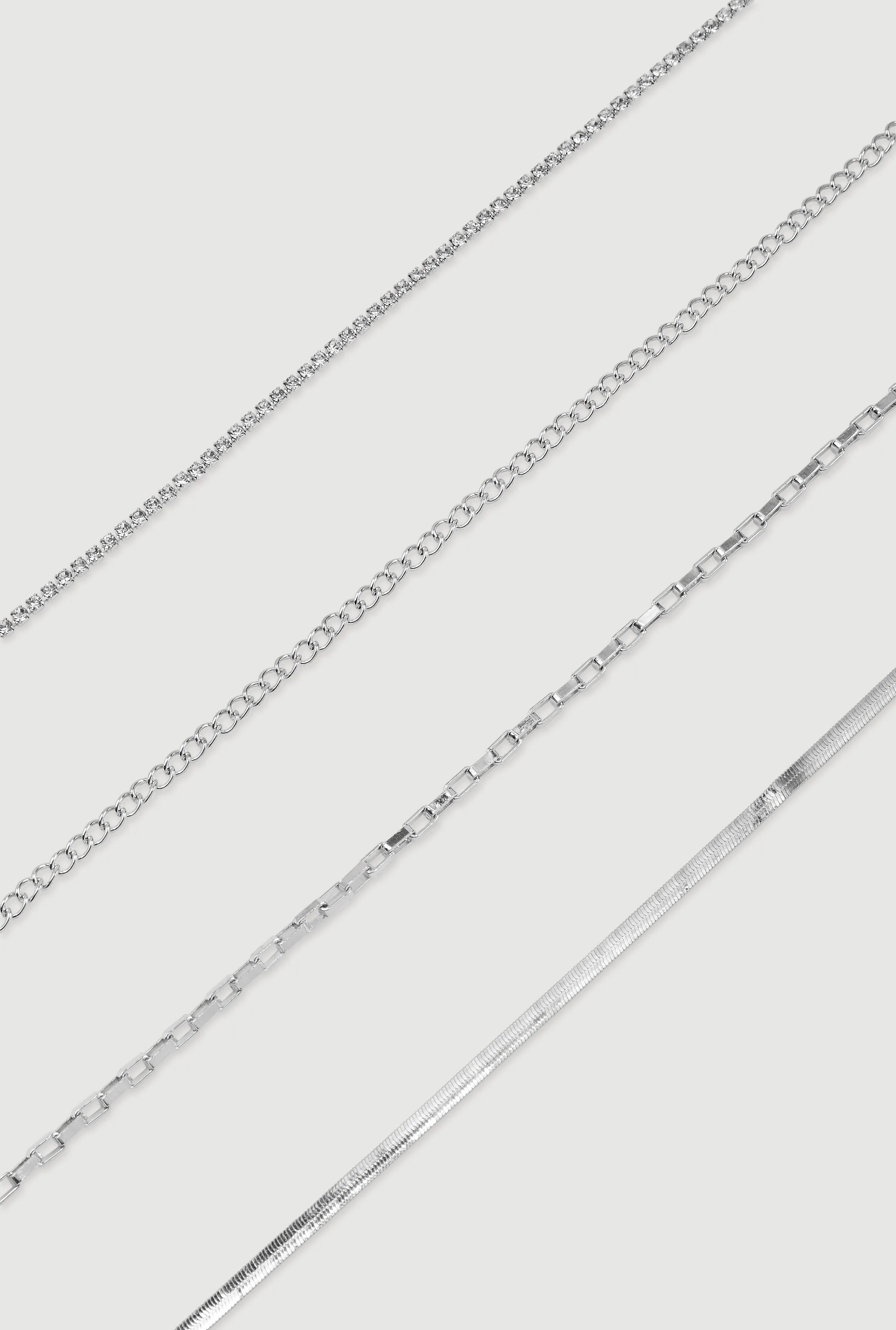 Assorted Snake Chain Anklets Set of 4 sold by Rainbow product image thumbnail 2