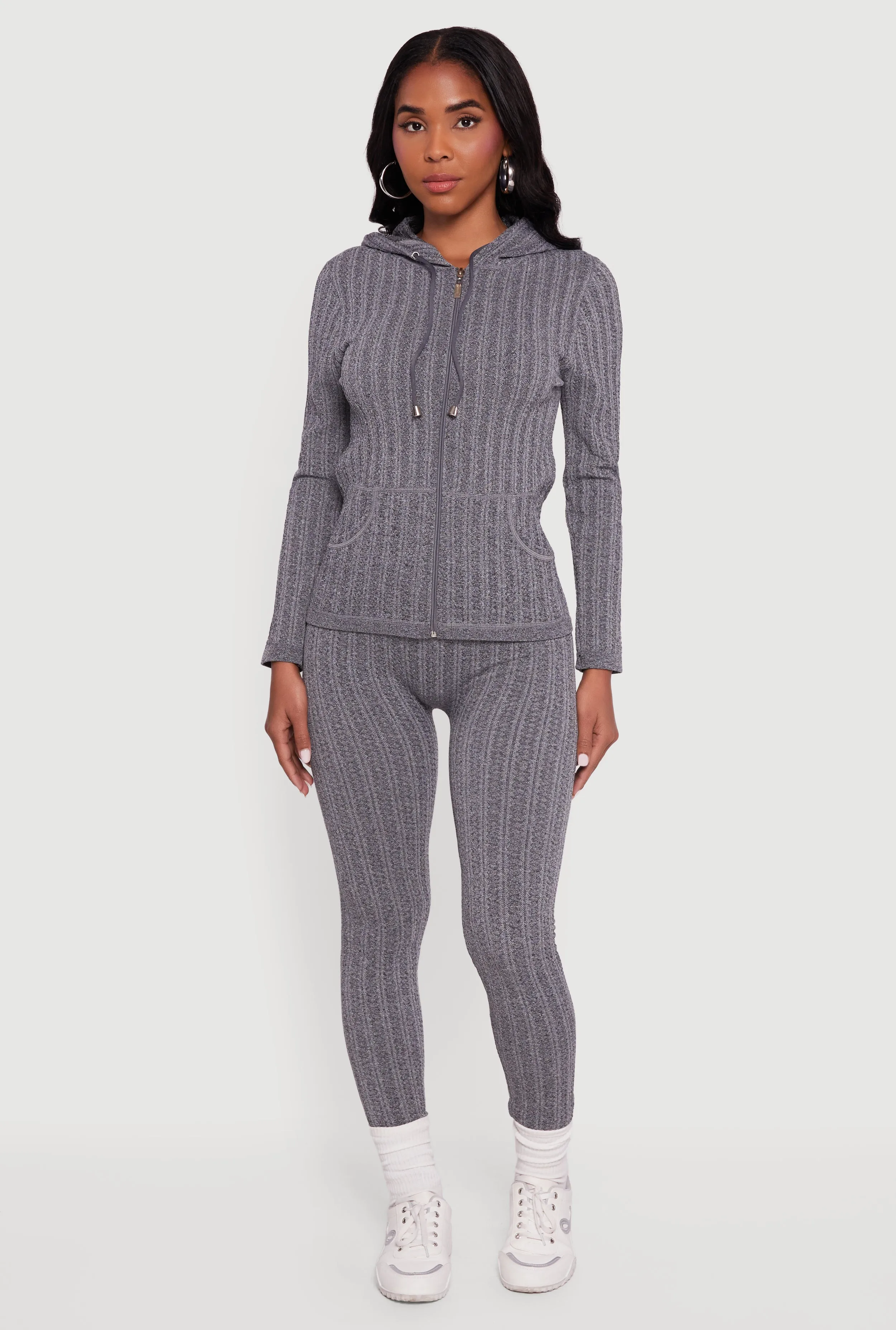 Textured Knit Seamless High Waisted Leggings sold by Rainbow