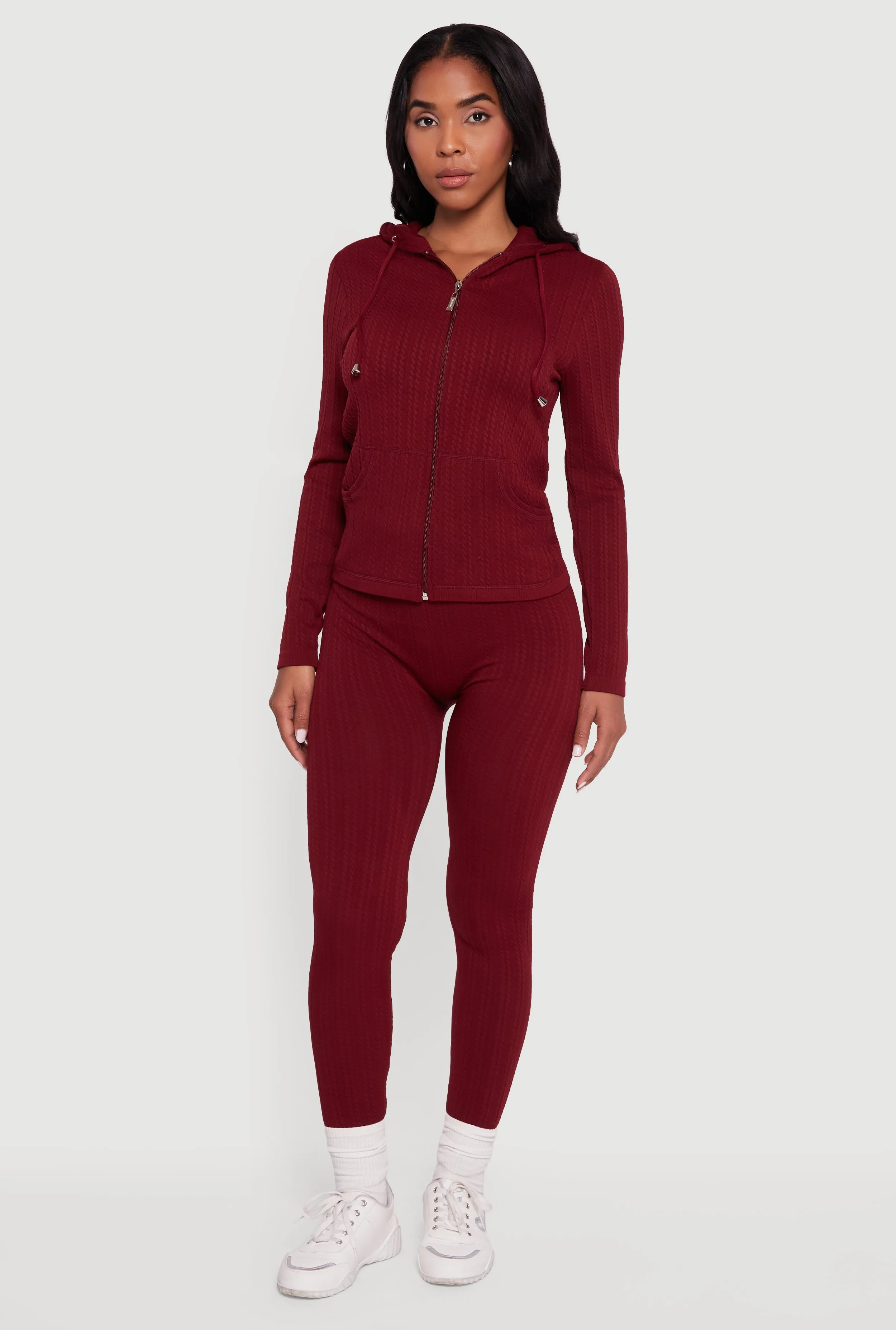 Textured Knit Seamless High Waisted Leggings sold by Rainbow