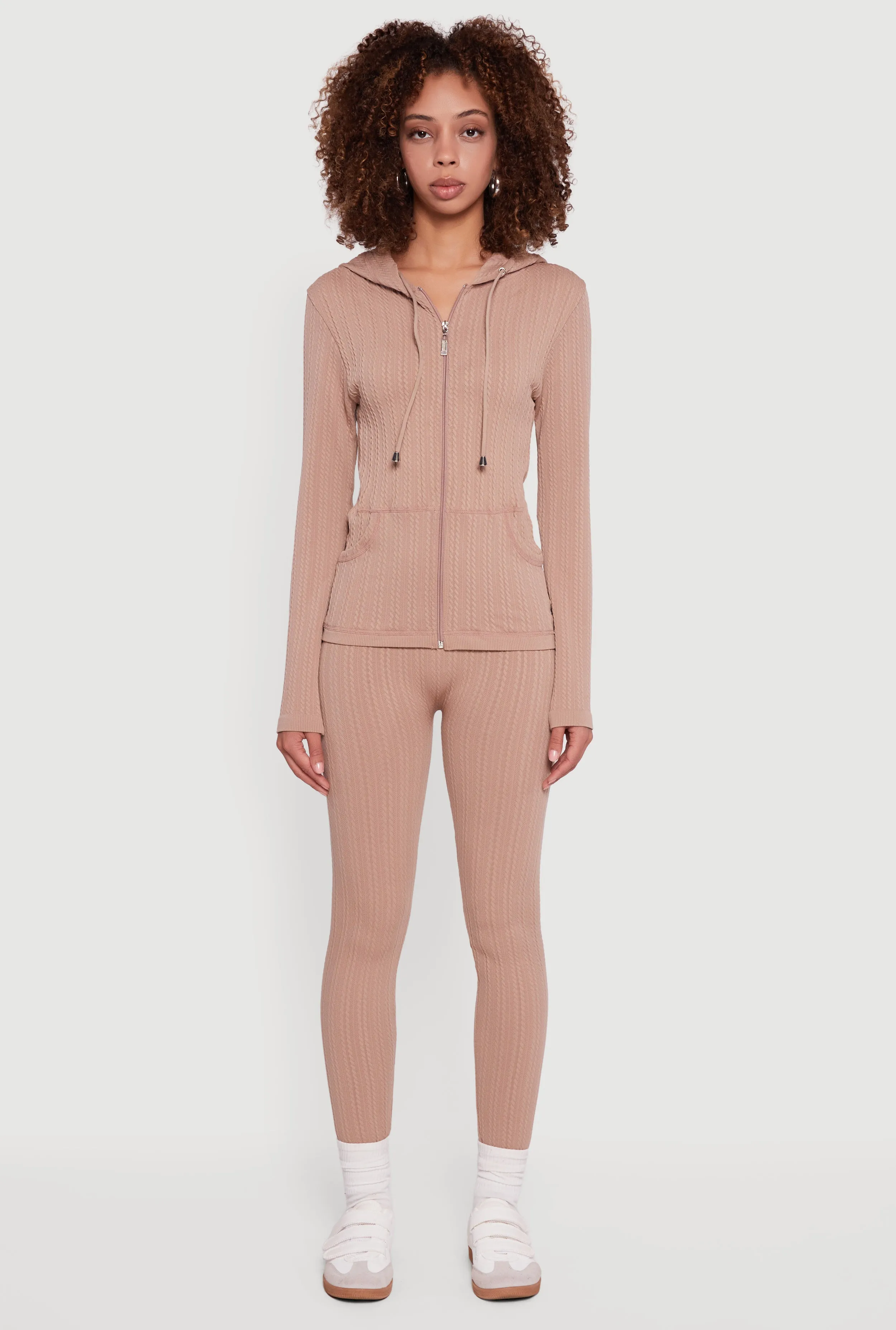 Textured Knit Seamless High Waisted Leggings sold by Rainbow product image thumbnail 2