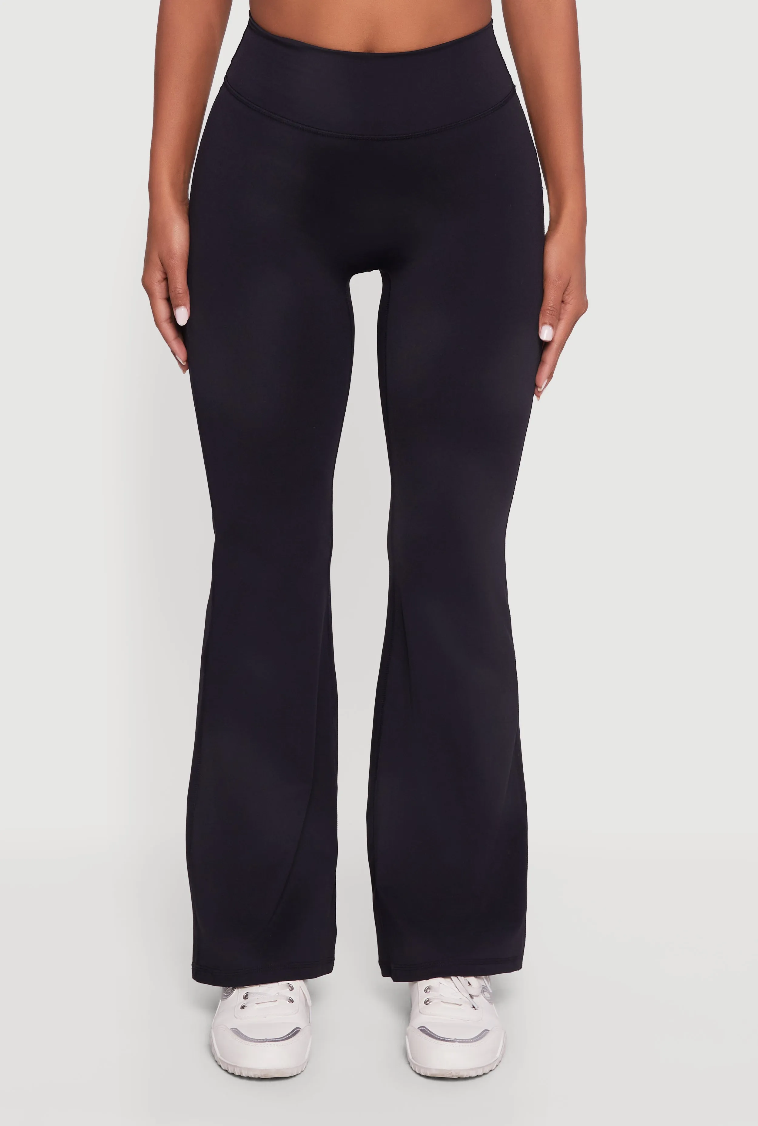 High Waisted Boot Cut Yoga Pants with Tabbed Flap Pockets sold by Rainbow product image thumbnail 5