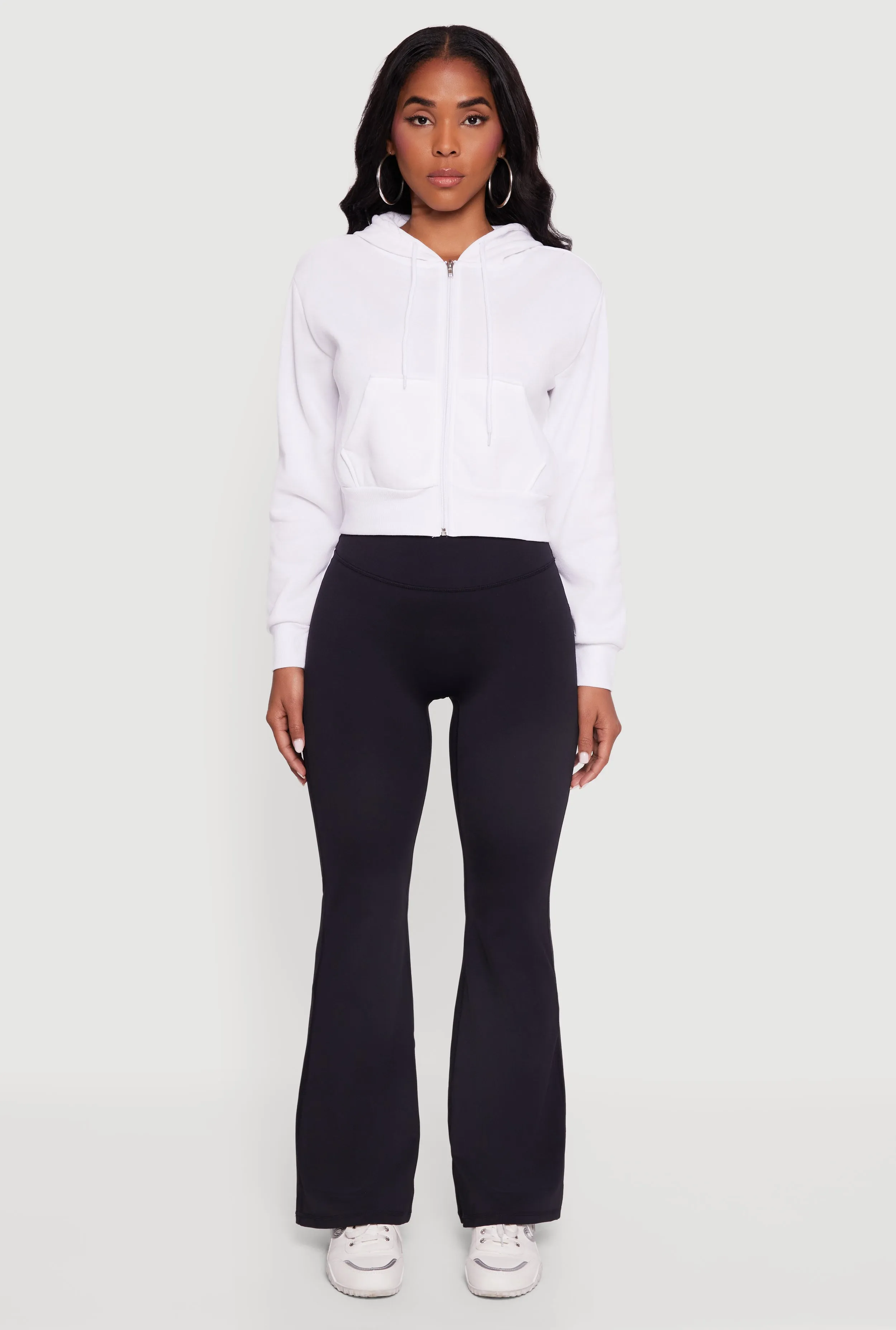 High Waisted Boot Cut Yoga Pants with Tabbed Flap Pockets sold by Rainbow product image thumbnail 2