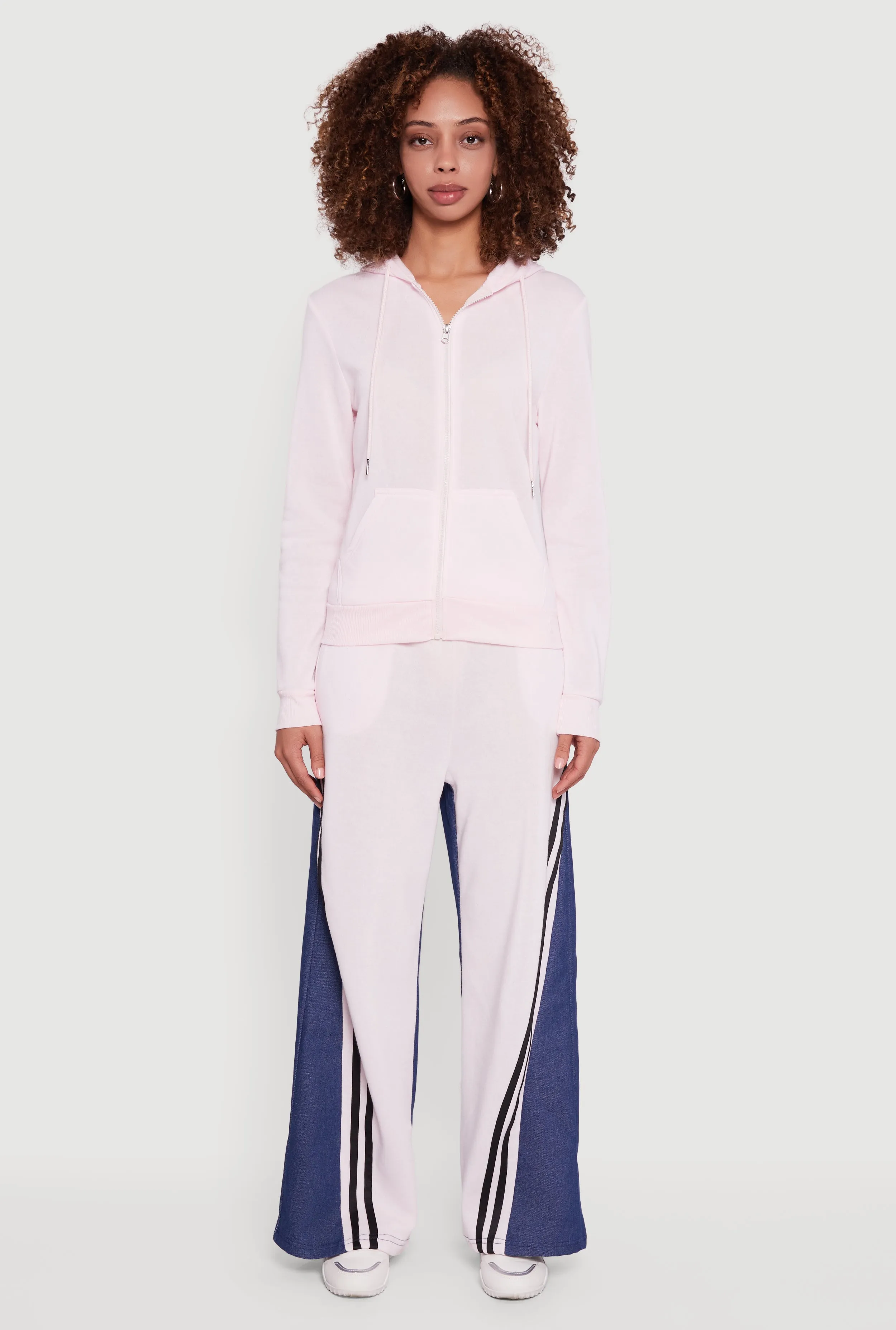 Zip Front Drawstring Hoodie sold by Rainbow product image thumbnail 3