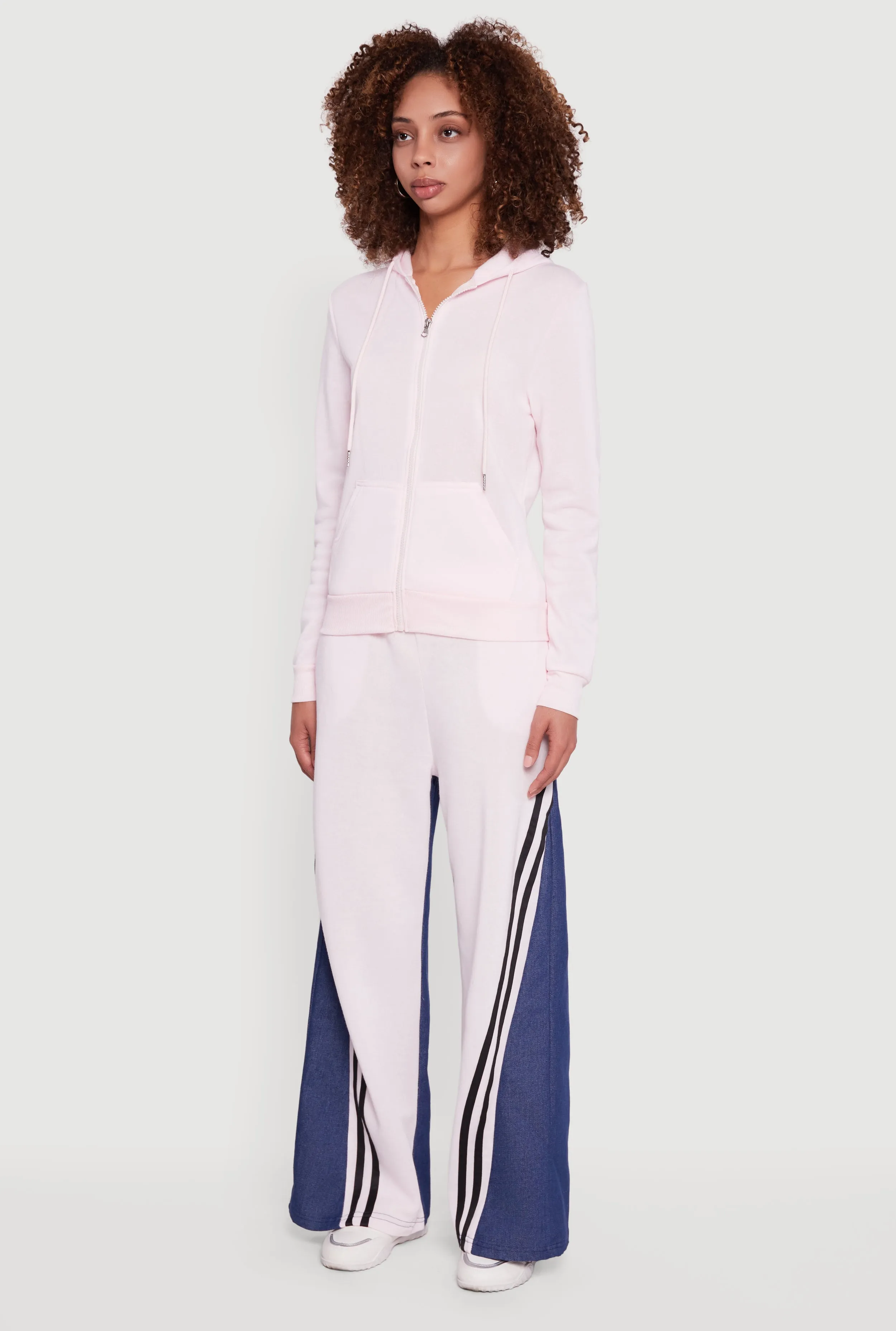 Zip Front Drawstring Hoodie sold by Rainbow product image thumbnail 5