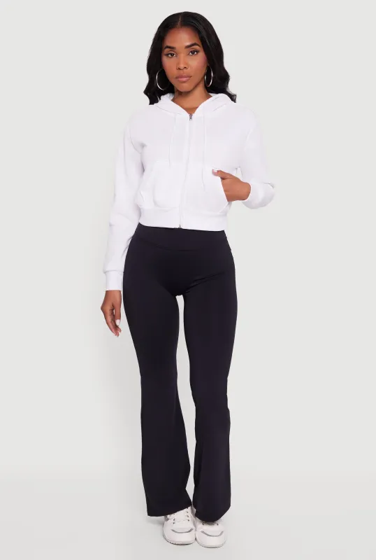 Cropped Zip Front Hoodie sold by Rainbow