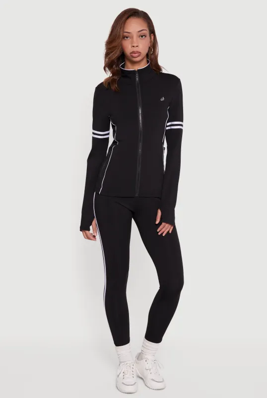 High Waisted Varsity Stripe Leggings sold by Rainbow