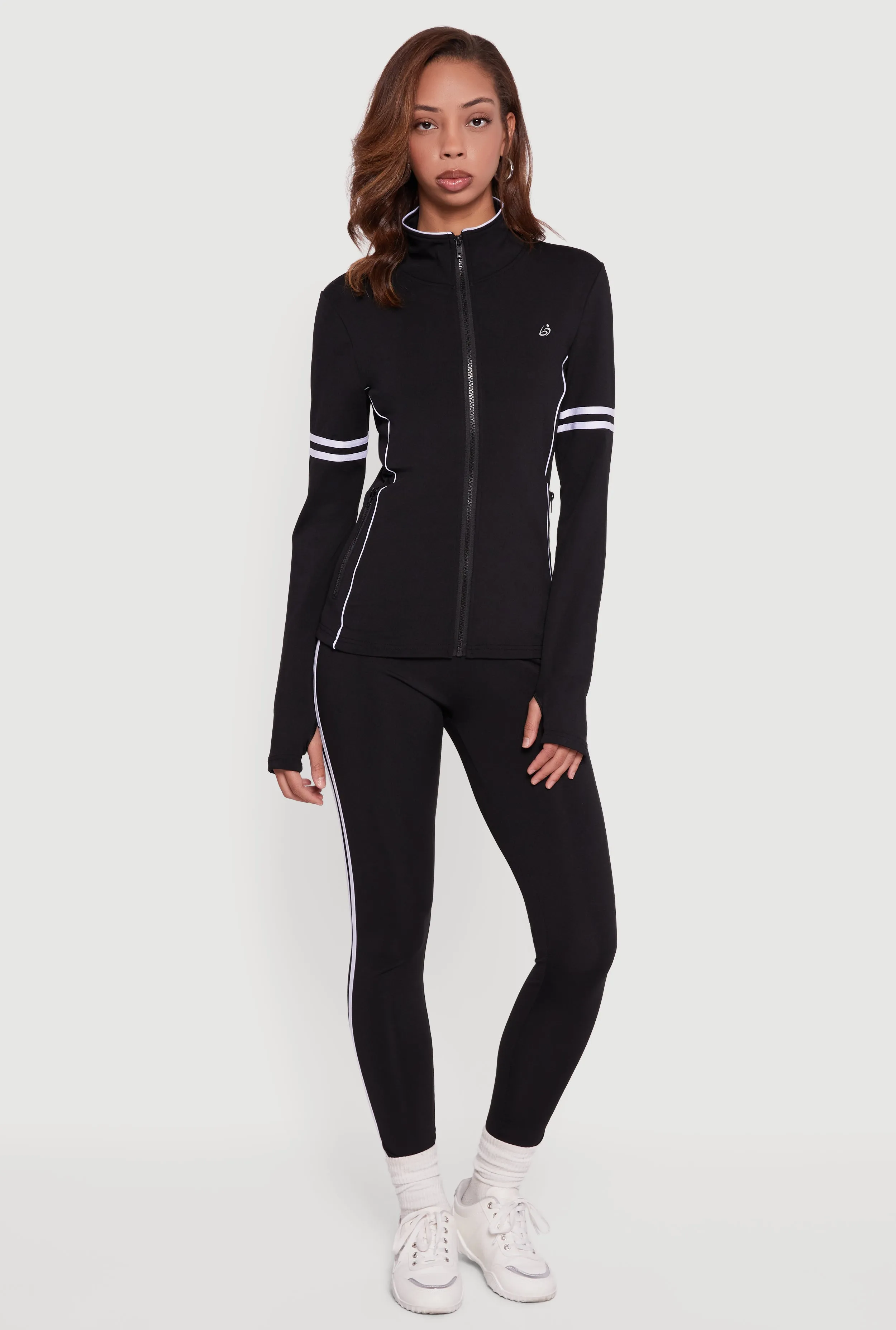 High Waisted Varsity Stripe Leggings sold by Rainbow