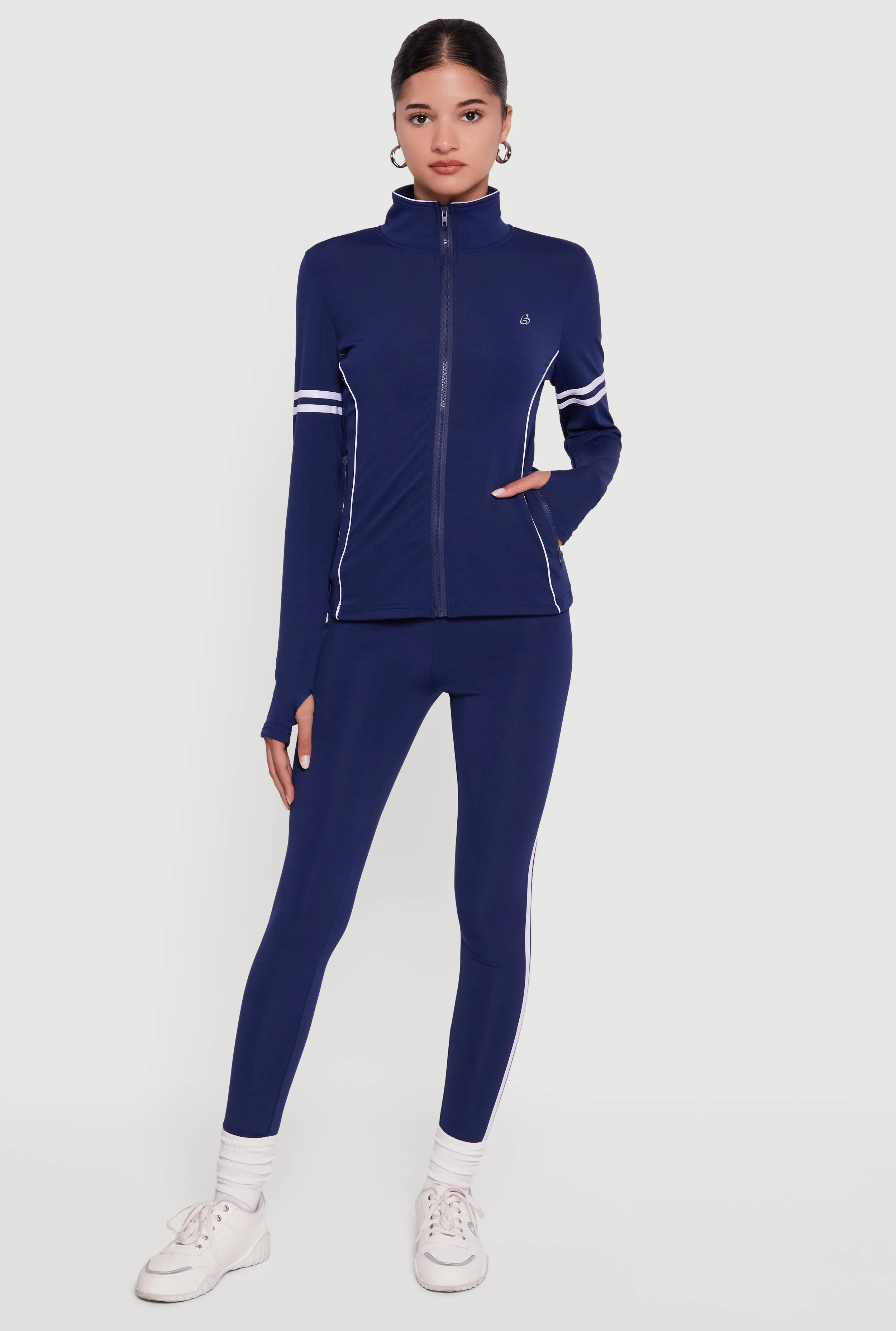 High Waisted Varsity Stripe Leggings sold by Rainbow product image thumbnail 3