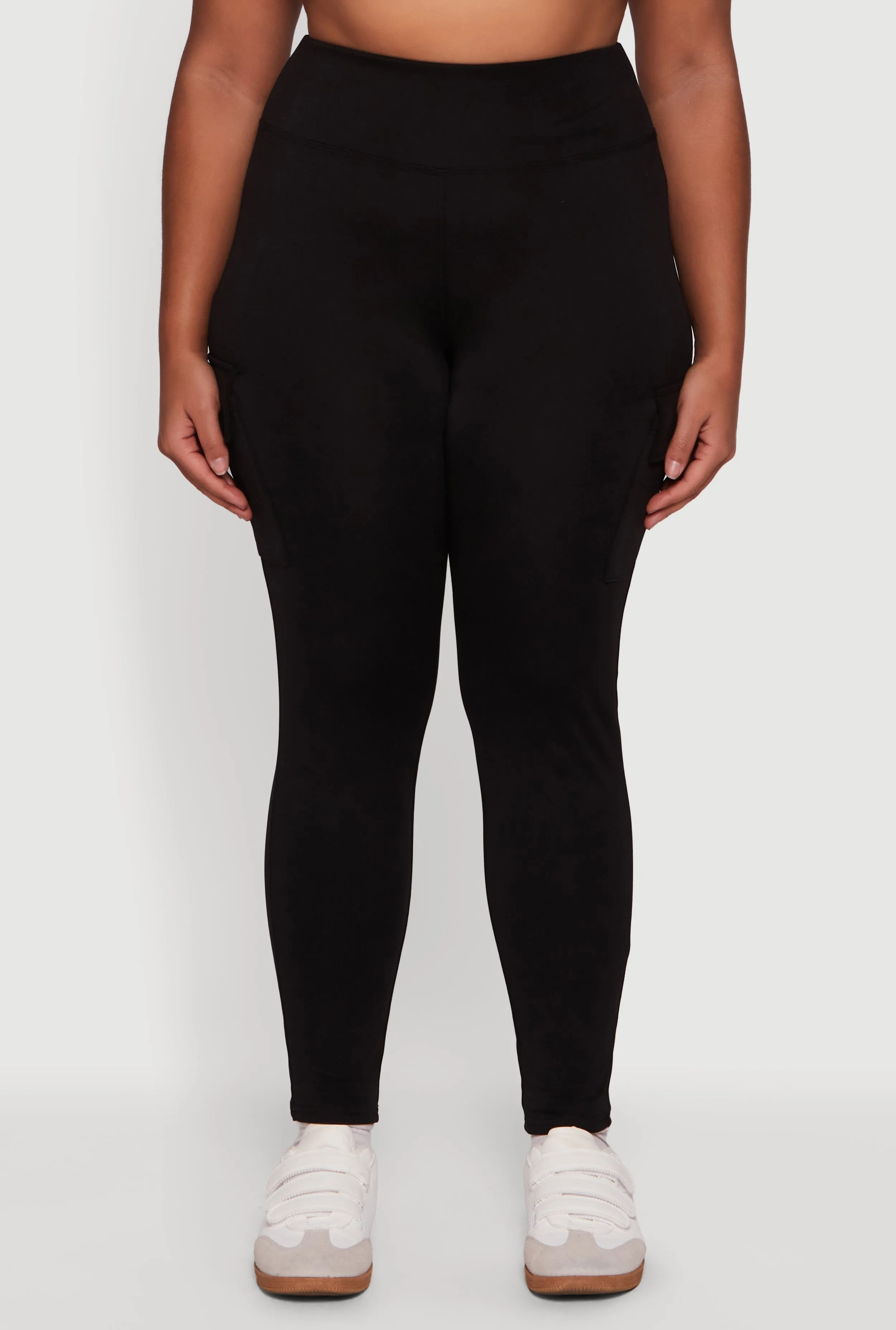 Plus Size High Waisted Cargo Pocket Leggings sold by Rainbow product image thumbnail 5