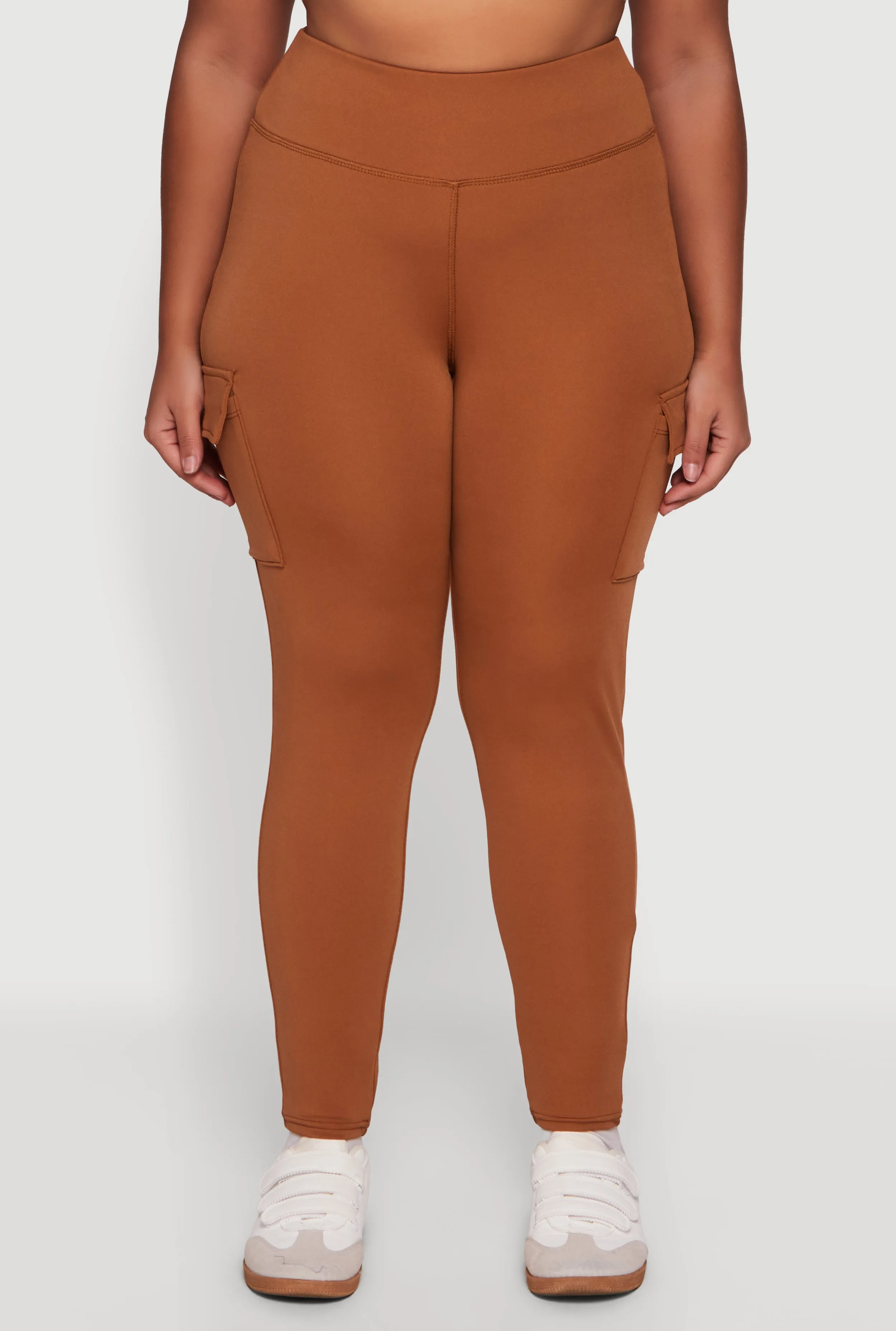 Plus Size High Waisted Cargo Pocket Leggings sold by Rainbow product image thumbnail 5