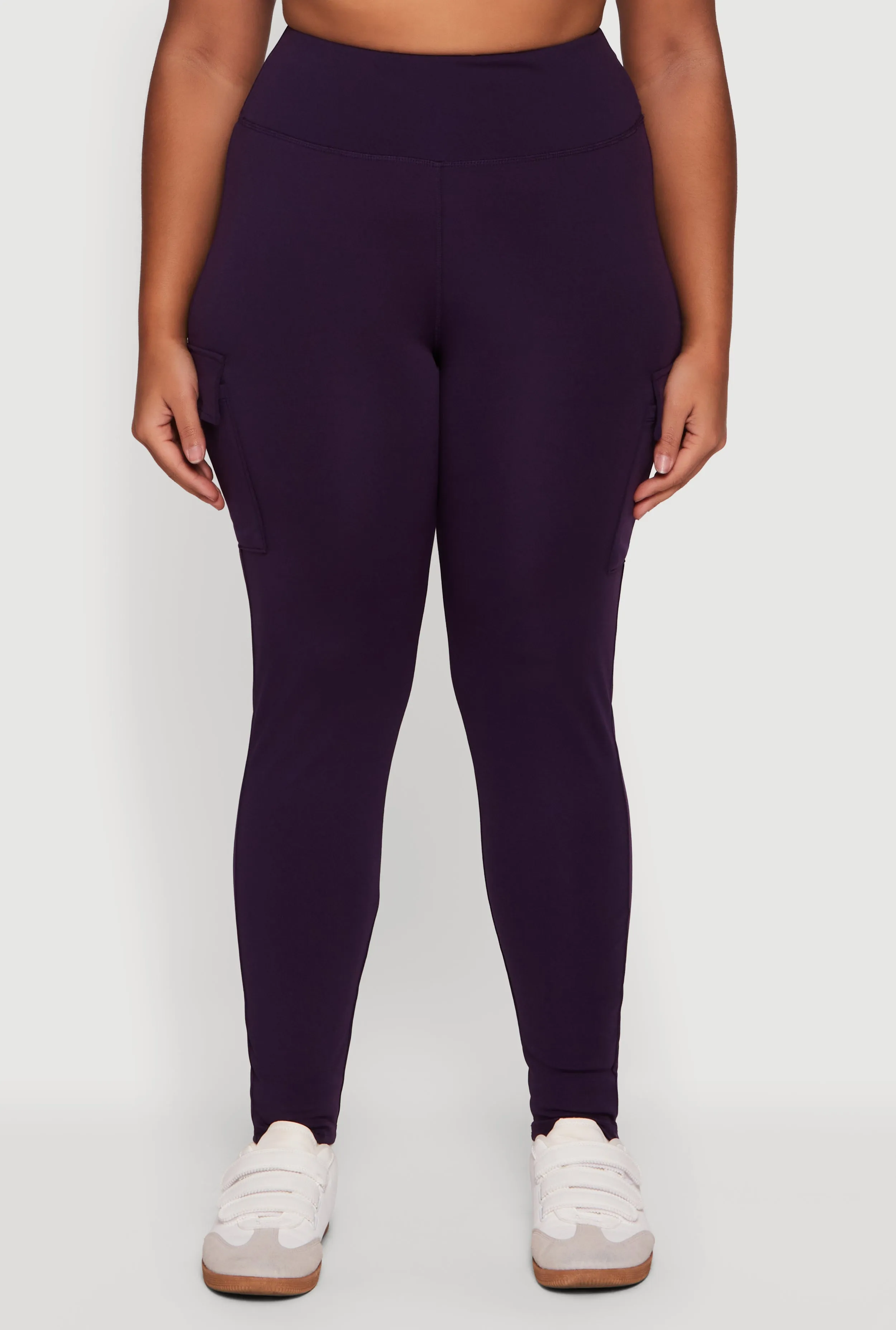 Plus Size High Waisted Cargo Pocket Leggings sold by Rainbow product image thumbnail 5