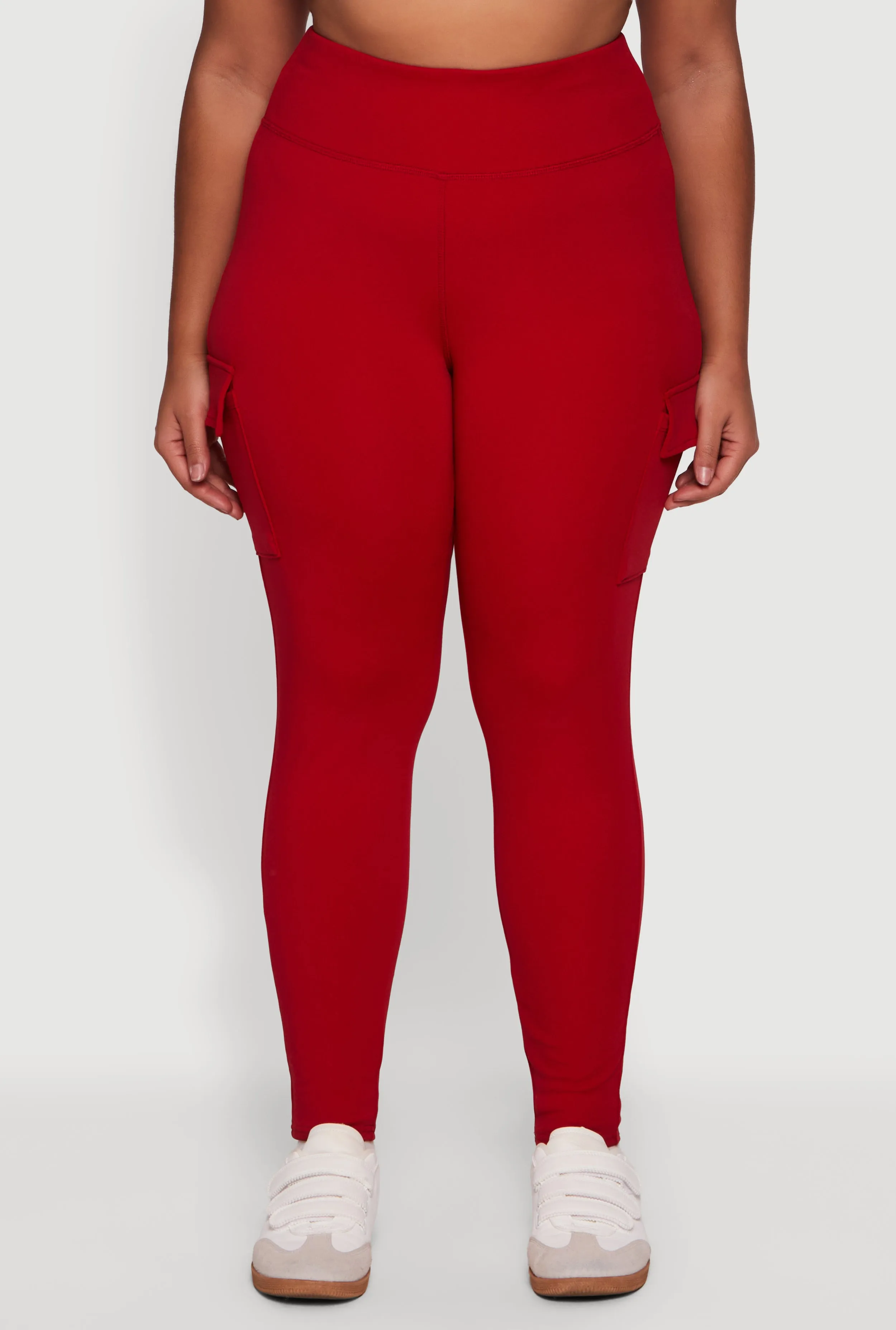 Plus Size High Waisted Cargo Pocket Leggings sold by Rainbow product image thumbnail 5