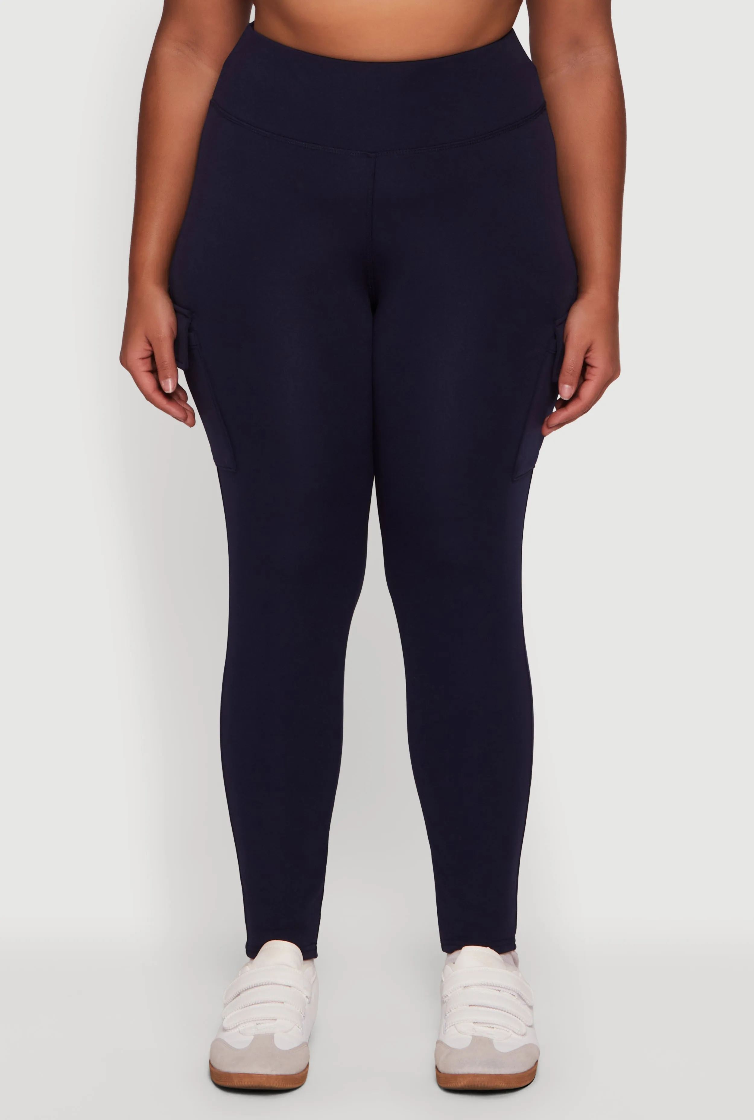 Plus Size High Waisted Cargo Pocket Leggings sold by Rainbow product image thumbnail 5