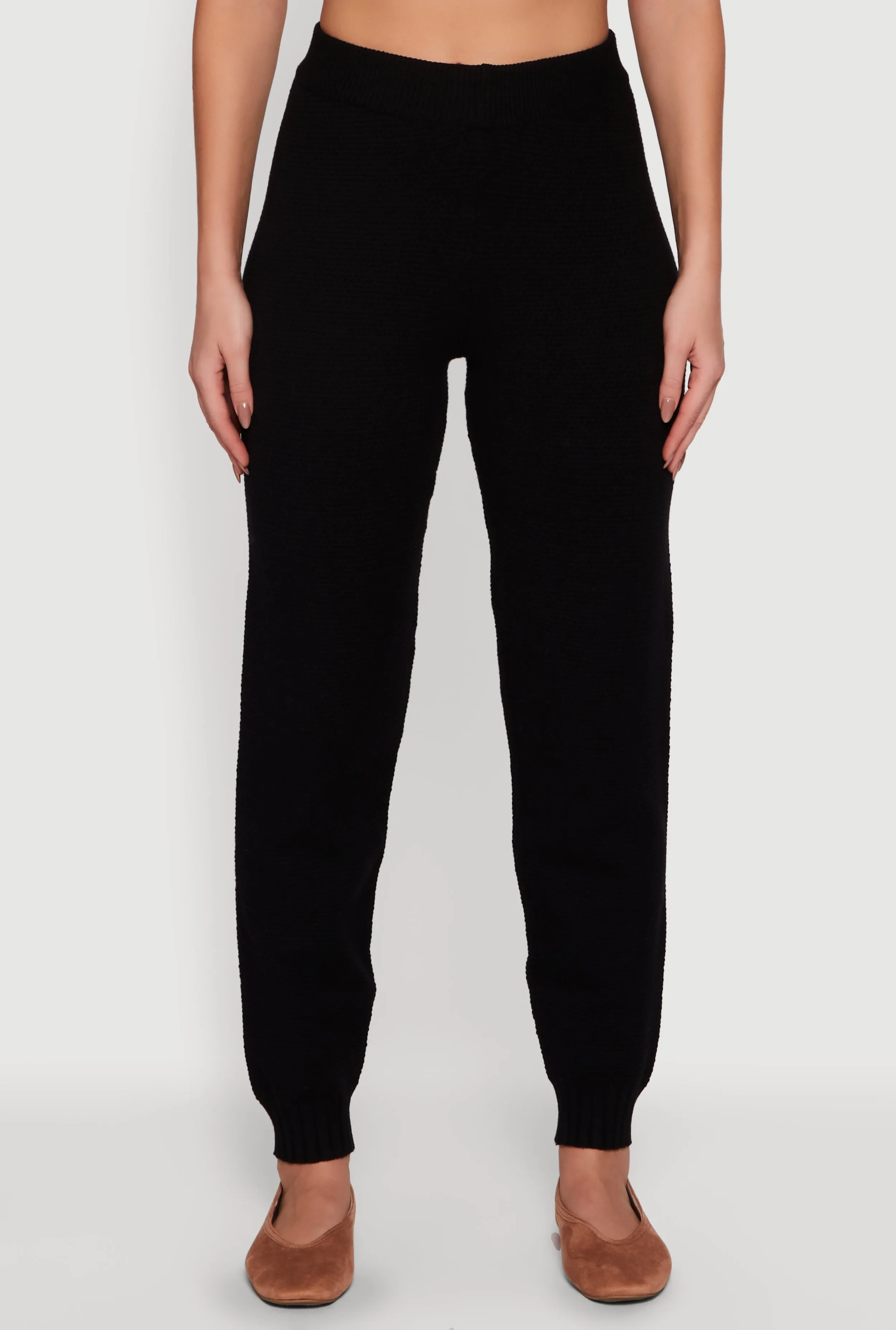 High Waisted Knit Joggers sold by Rainbow product image thumbnail 3