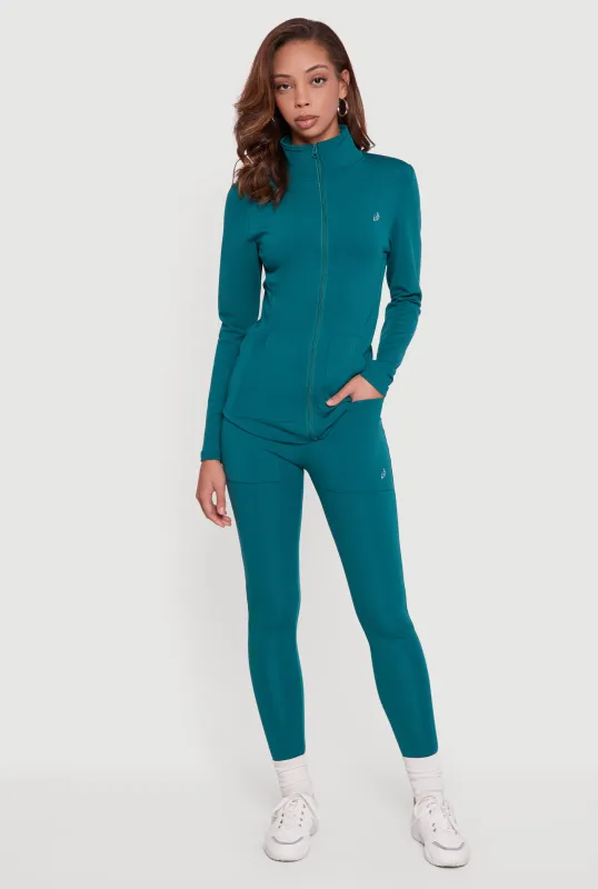 Fold Over Leggings with Pockets sold by Rainbow