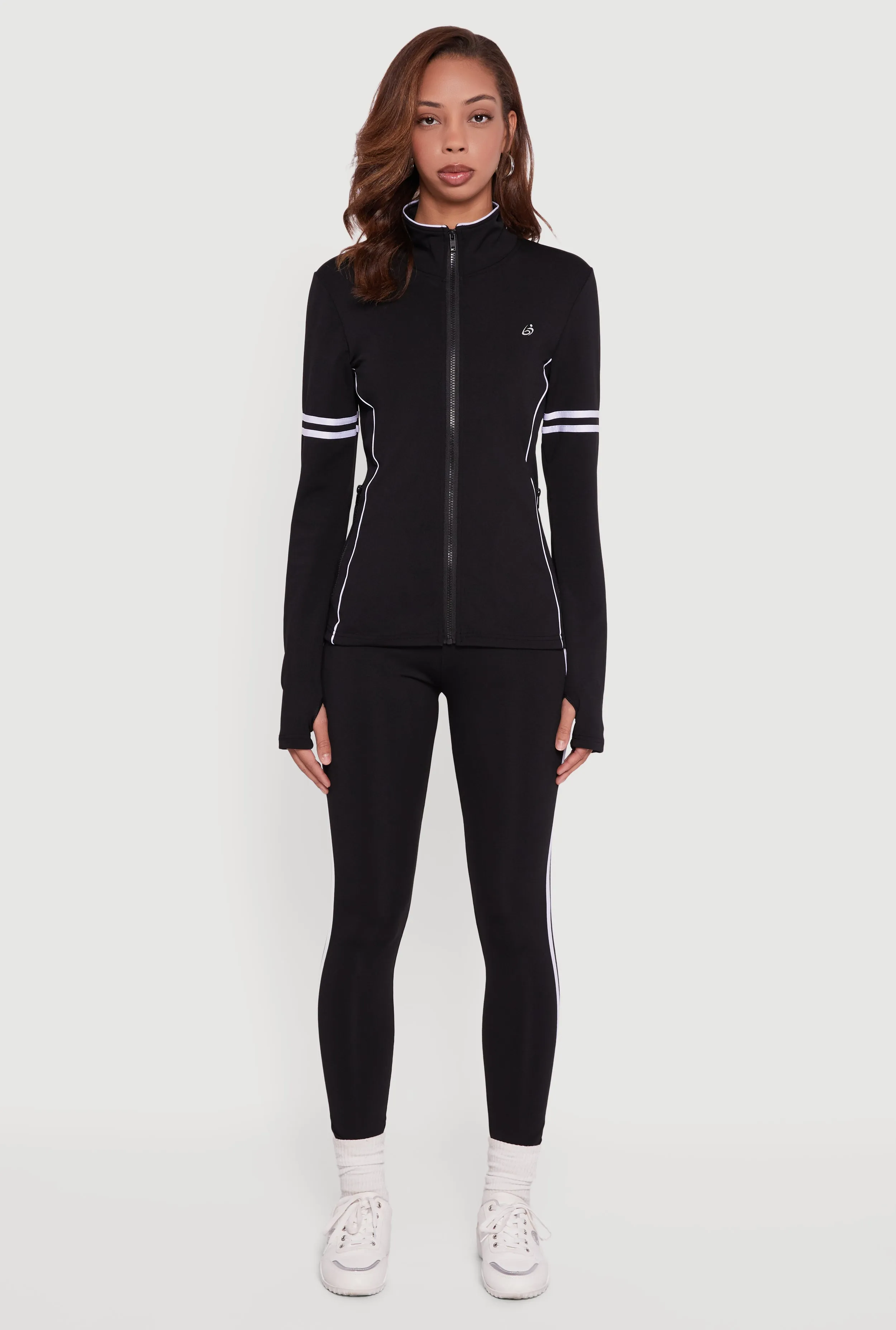 High Waisted Varsity Stripe Leggings sold by Rainbow product image thumbnail 2