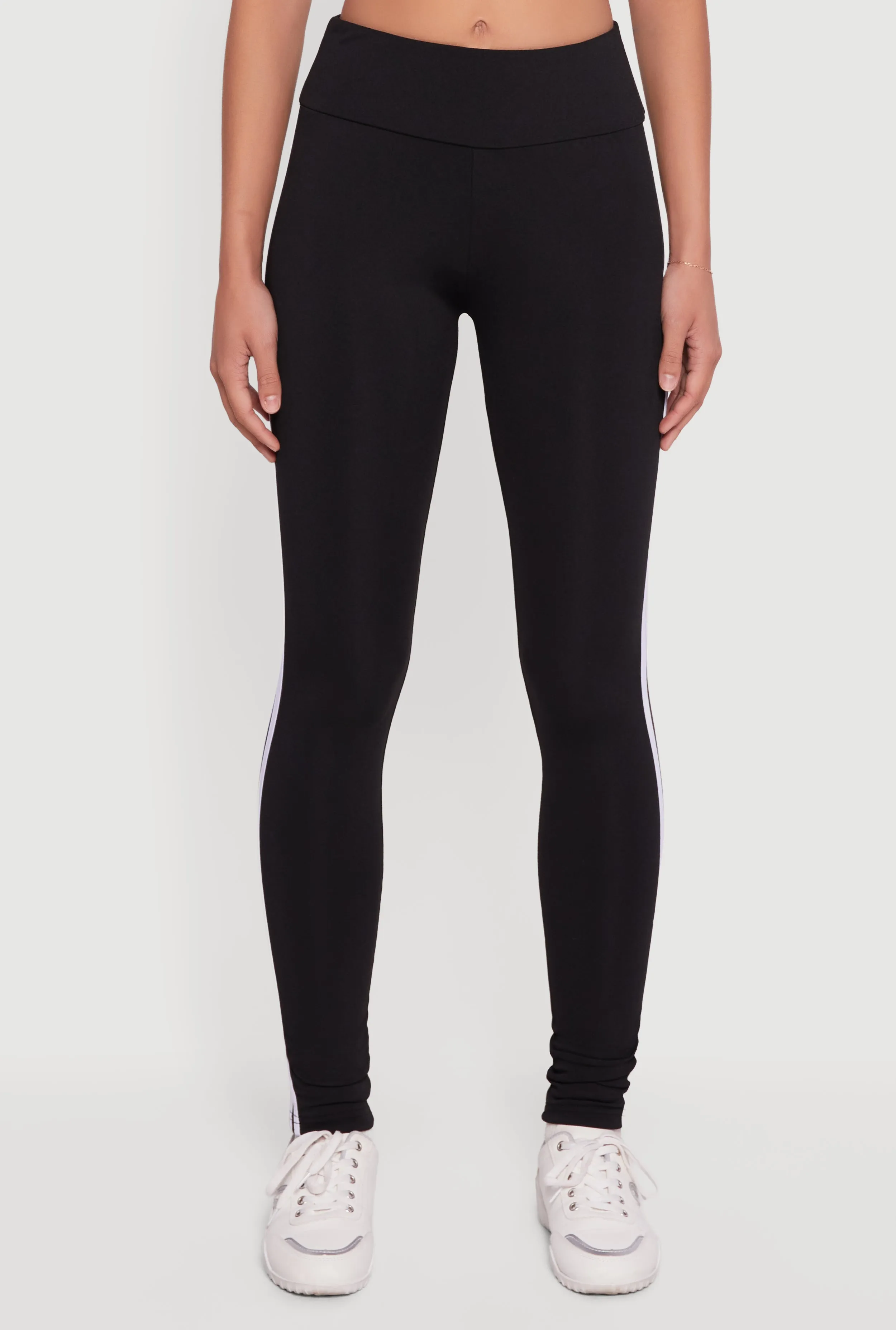 High Waisted Varsity Stripe Leggings sold by Rainbow product image thumbnail 3