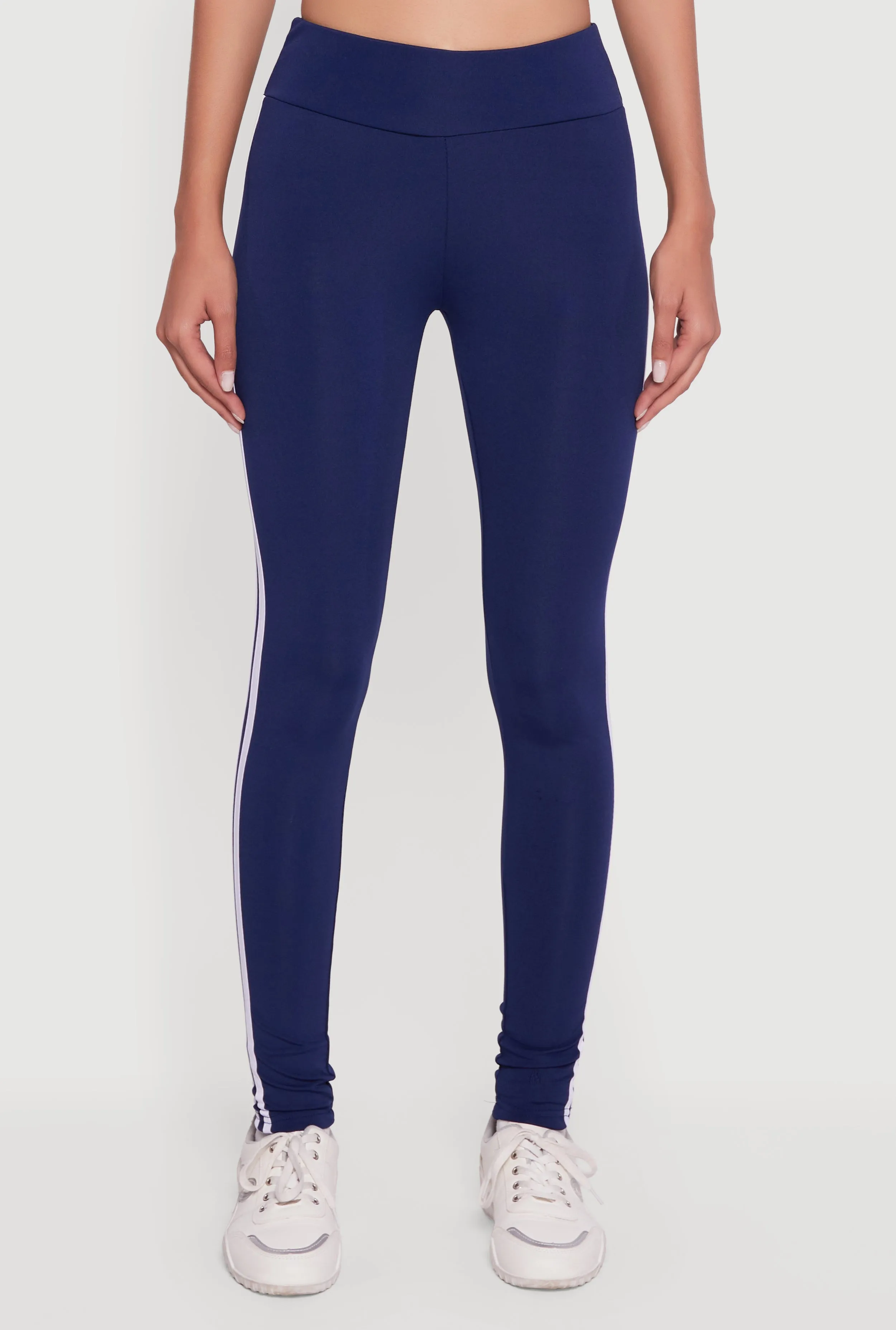 High Waisted Varsity Stripe Leggings sold by Rainbow product image thumbnail 3