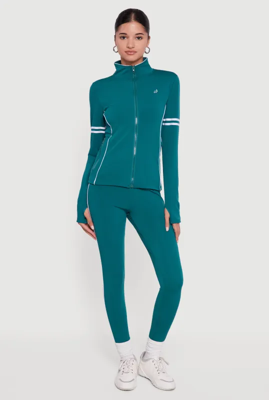 High Waisted Varsity Stripe Leggings sold by Rainbow