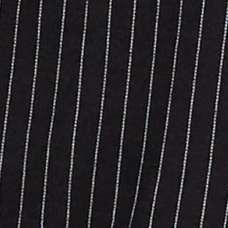 Pinstripe Ponte Layered Look Crop Top sold by Rainbow product image thumbnail 4