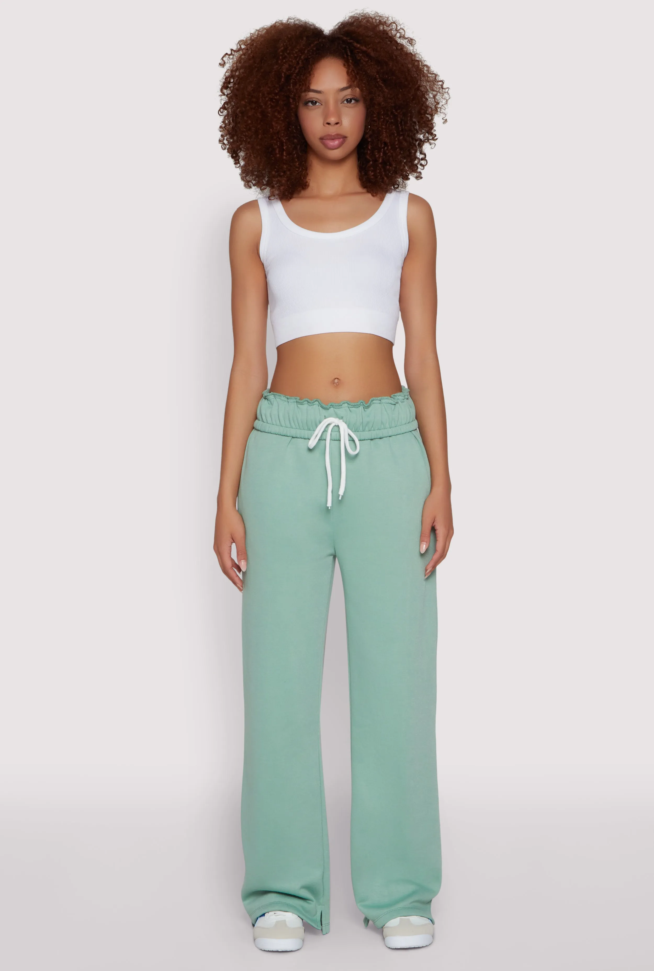 Lexi Fleece Paper Bag Waist Sweatpants sold by Rainbow product image thumbnail 4